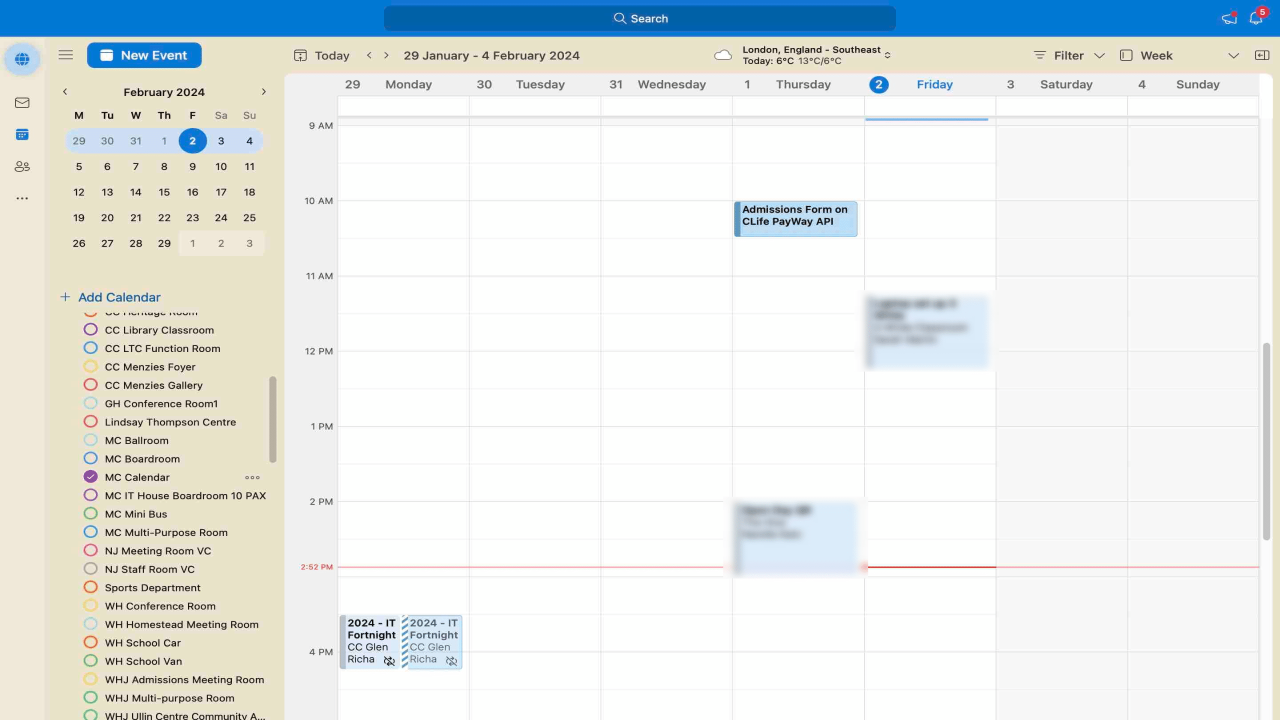 The calendar should have been added to your Outlook, search down the LHS panel to find the calendar and click the radio button to select.