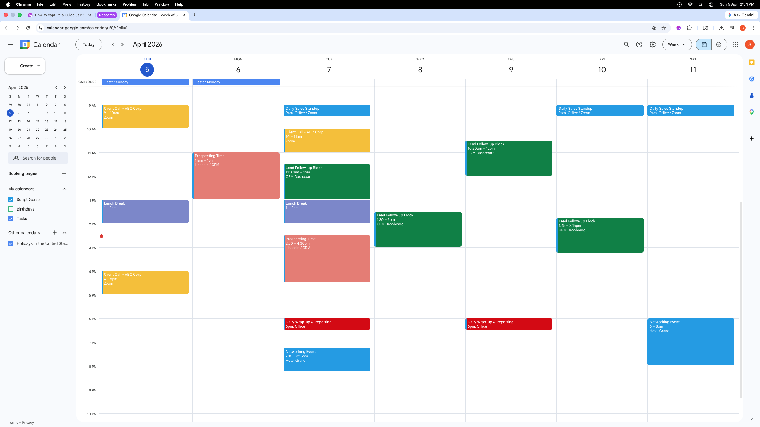 First, click the Guidejar extension in your browser