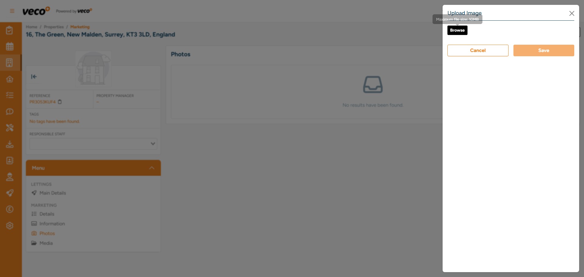 You can browse for multiple photos at once. Once all photos have been selected, select ‘Save’
