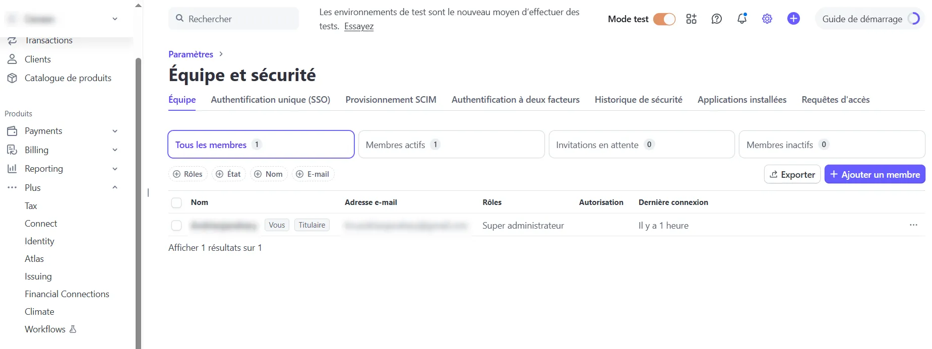 CLiquez sur  Ajouter un membre.