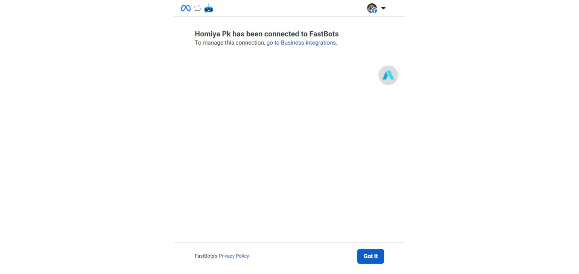 Click on the "Got it" button.