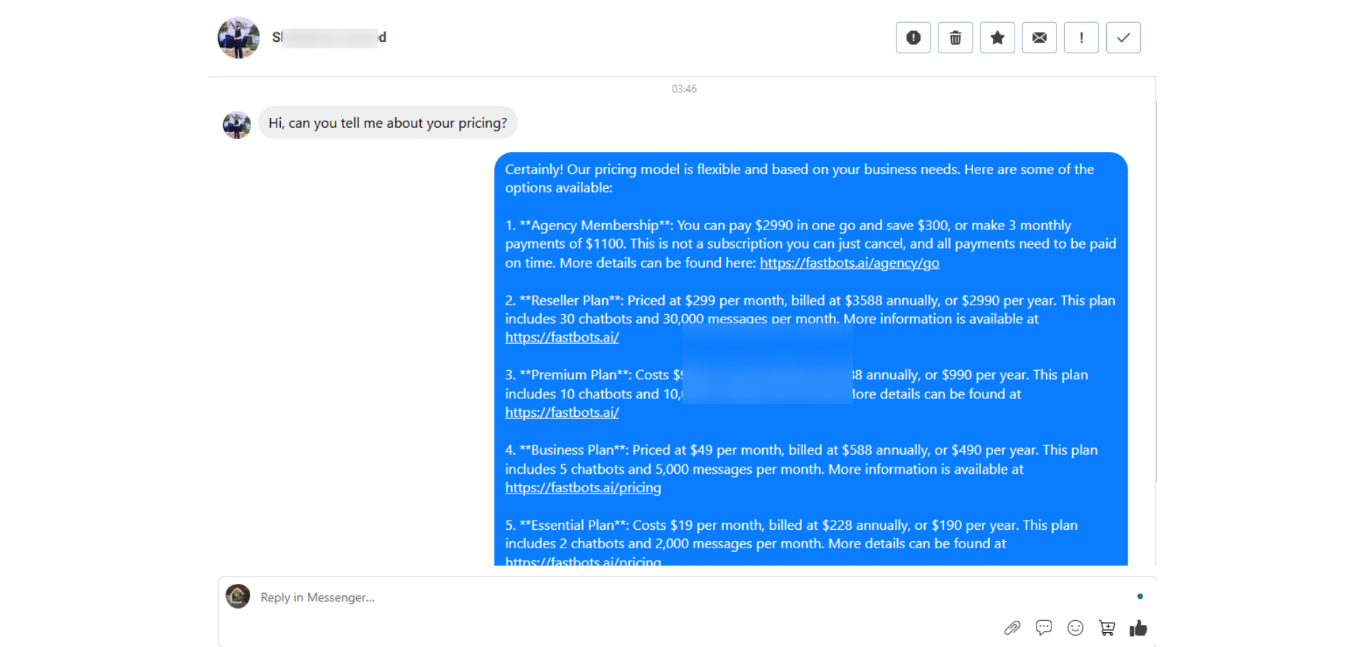 You can also login to Messenger app and see the conversation there.
