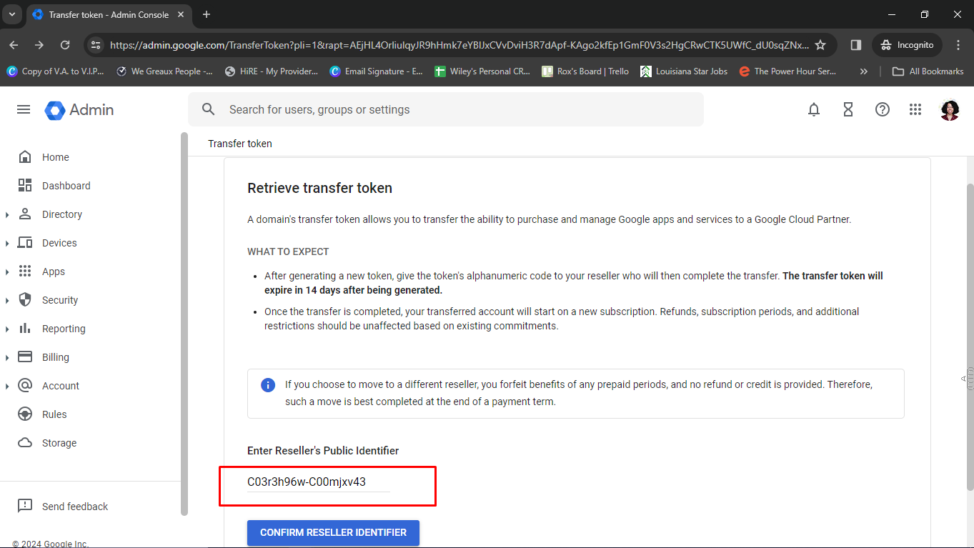 **Copy and paste** this code (C03r3h96w-C00mjxv43) in the location below.