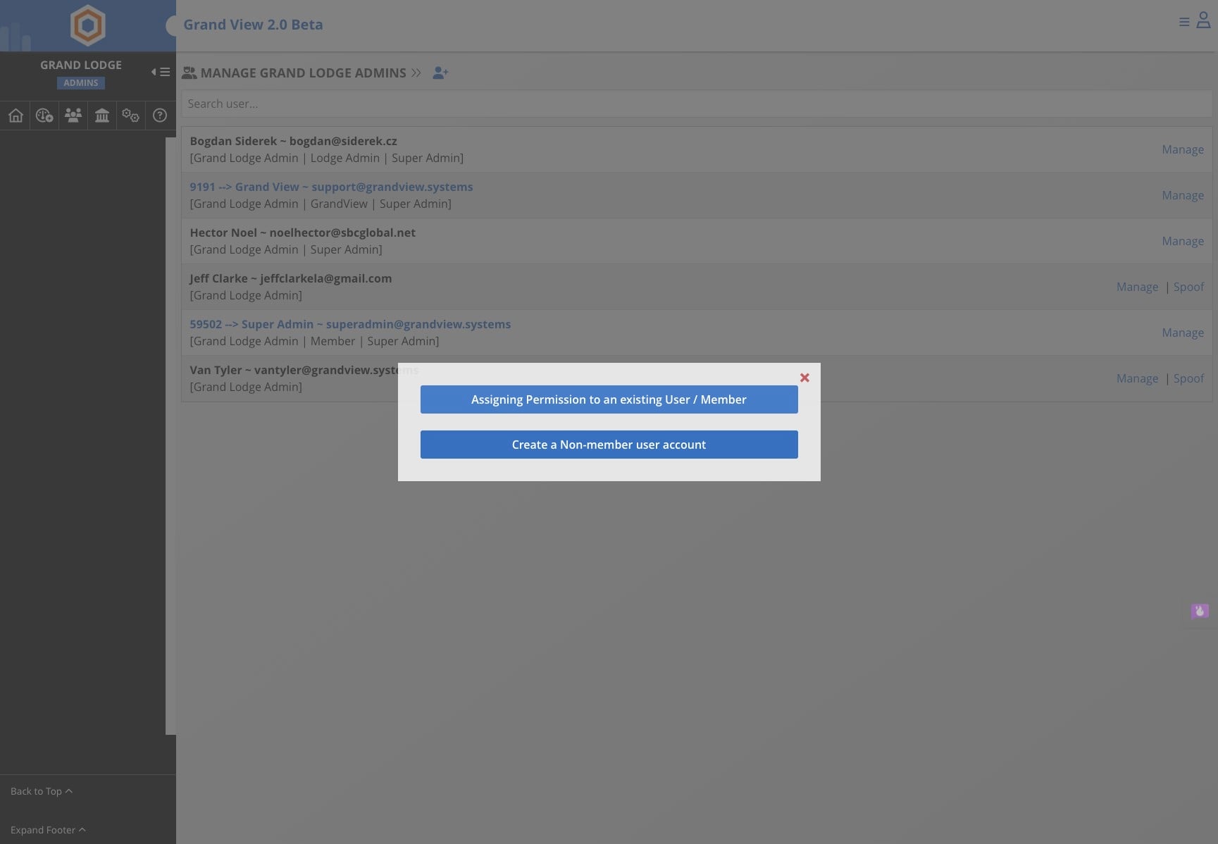 Click on "Create a Non-member user account"