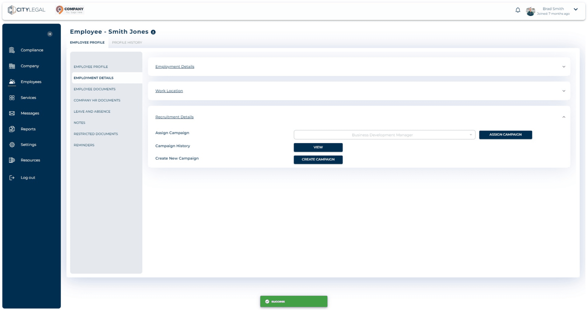 Once the details are submitted, it will autimatically be assigned to the candidate.