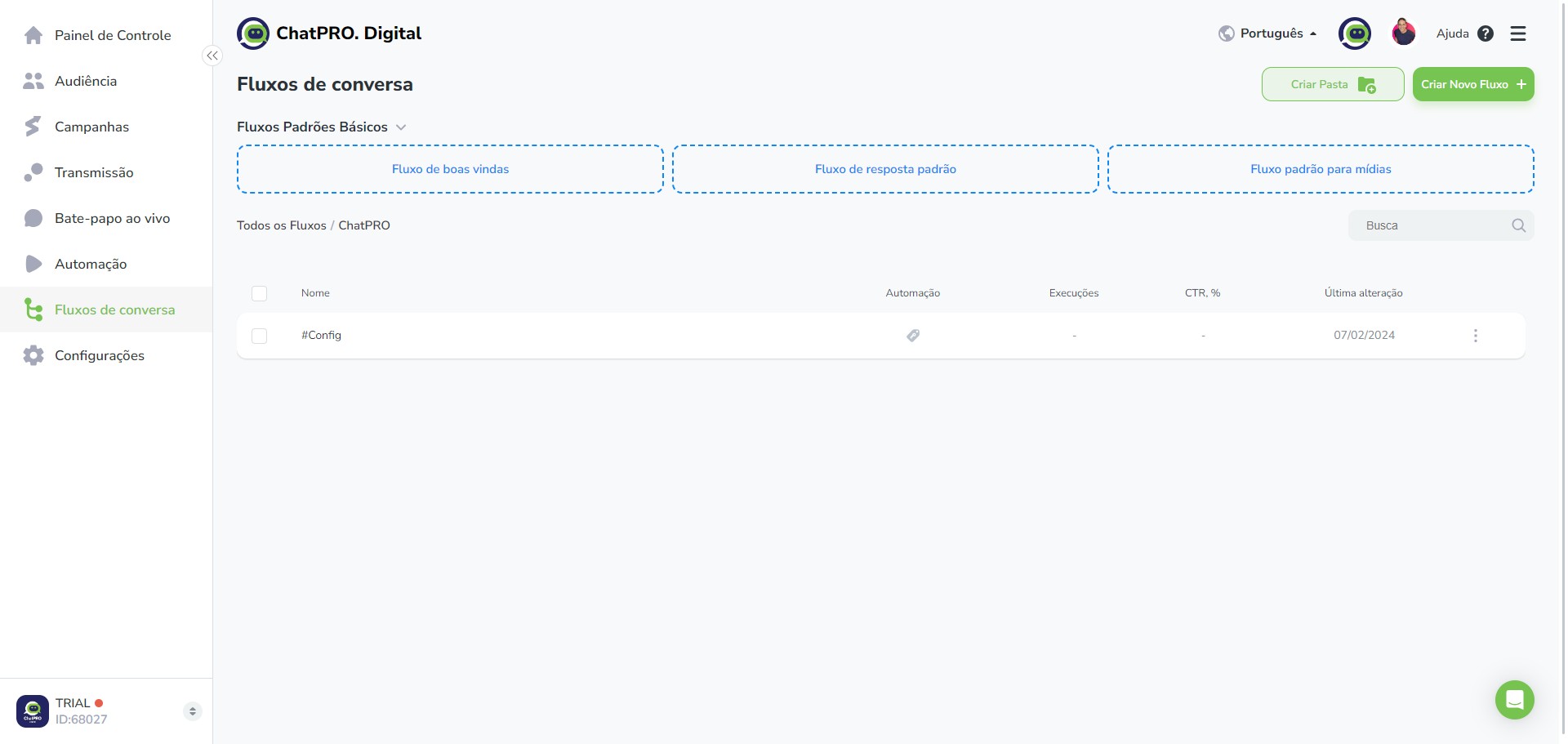 Click on "#Config"