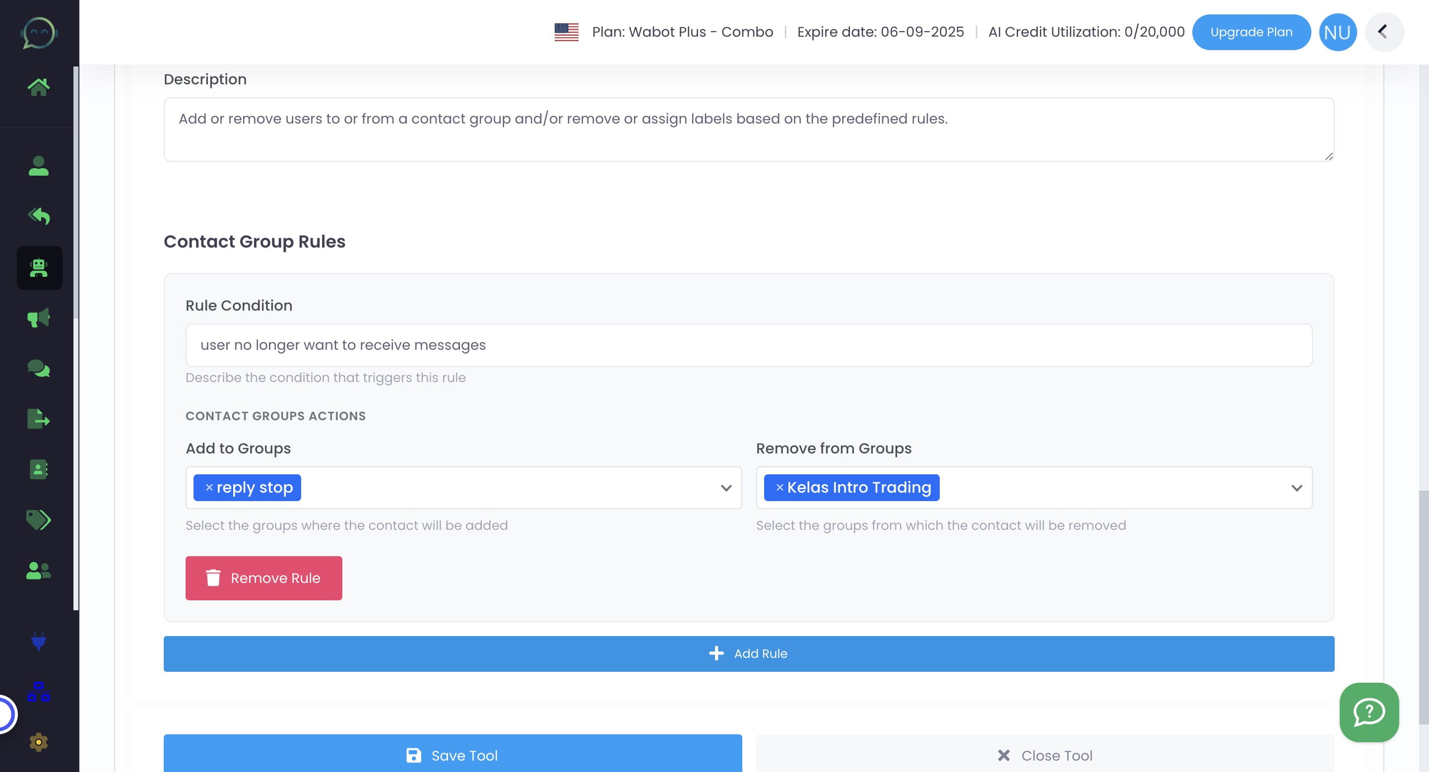 You can add more rule if needed