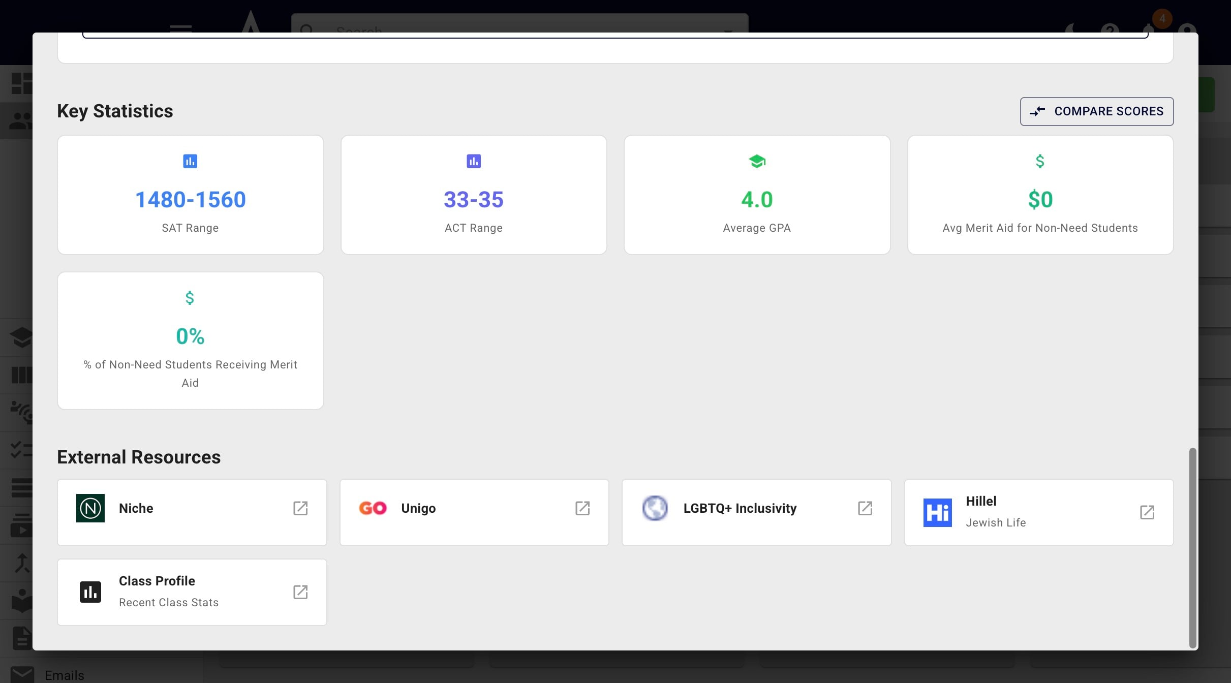 Last, but not least, you'll see all applicable external resources