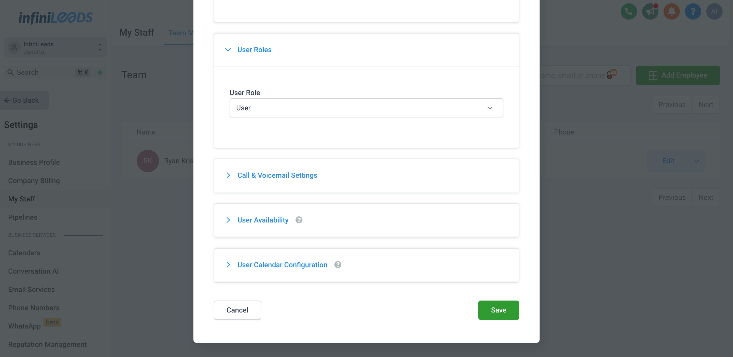 Selanjutnya klik "Save" untuk simpan data user yang telah dibuat.