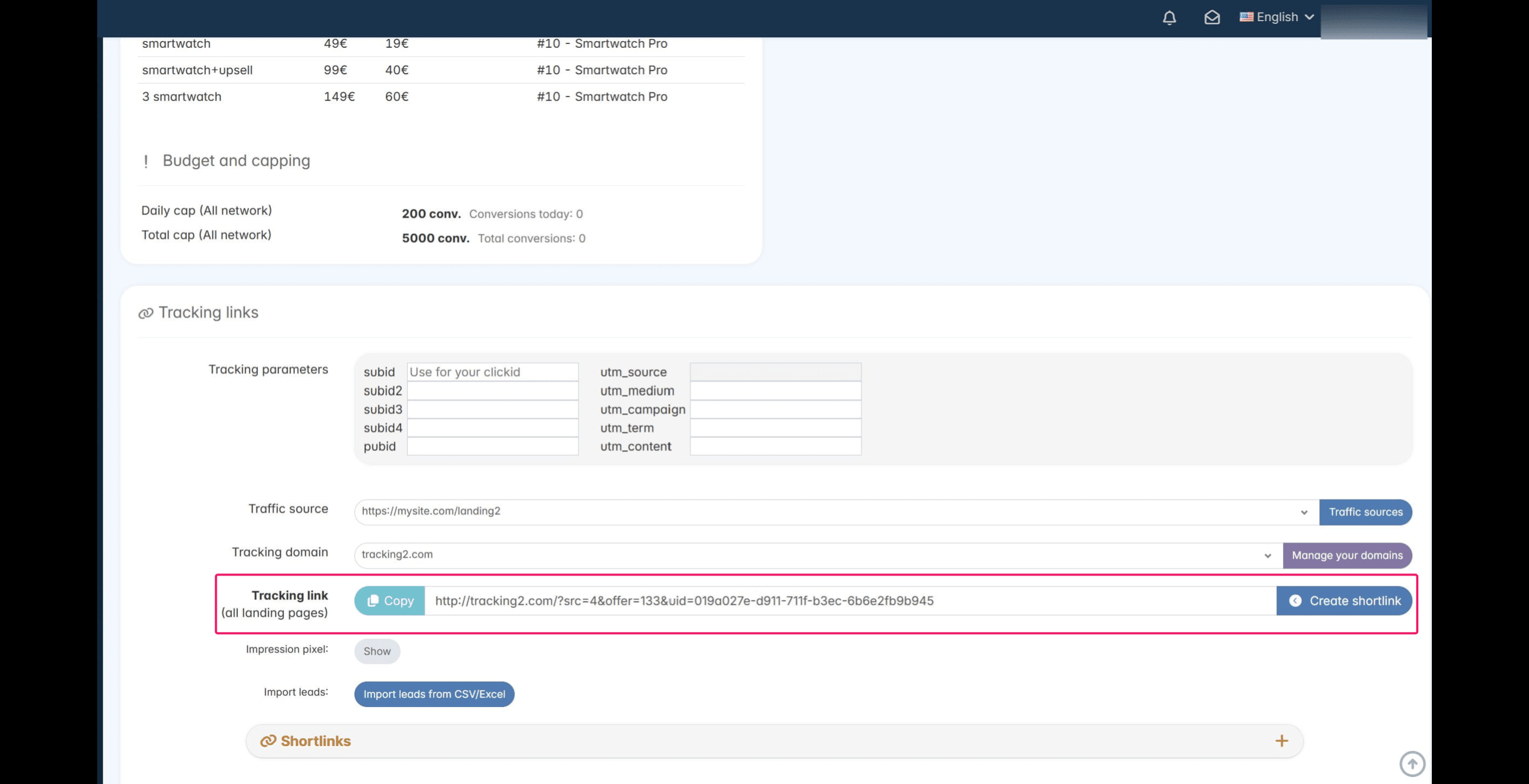 **- For offers promoted via tracking link:**
&nbsp;
If the affiliate promotes your affiliate network tracking link directly on Meta/Google/TikTok, etc., we are able to read the source of the traffic from the HTTP referrer, so the traffic source will correctly appear as coming from Instagram/Facebook, YouTube, Google Search, etc. 