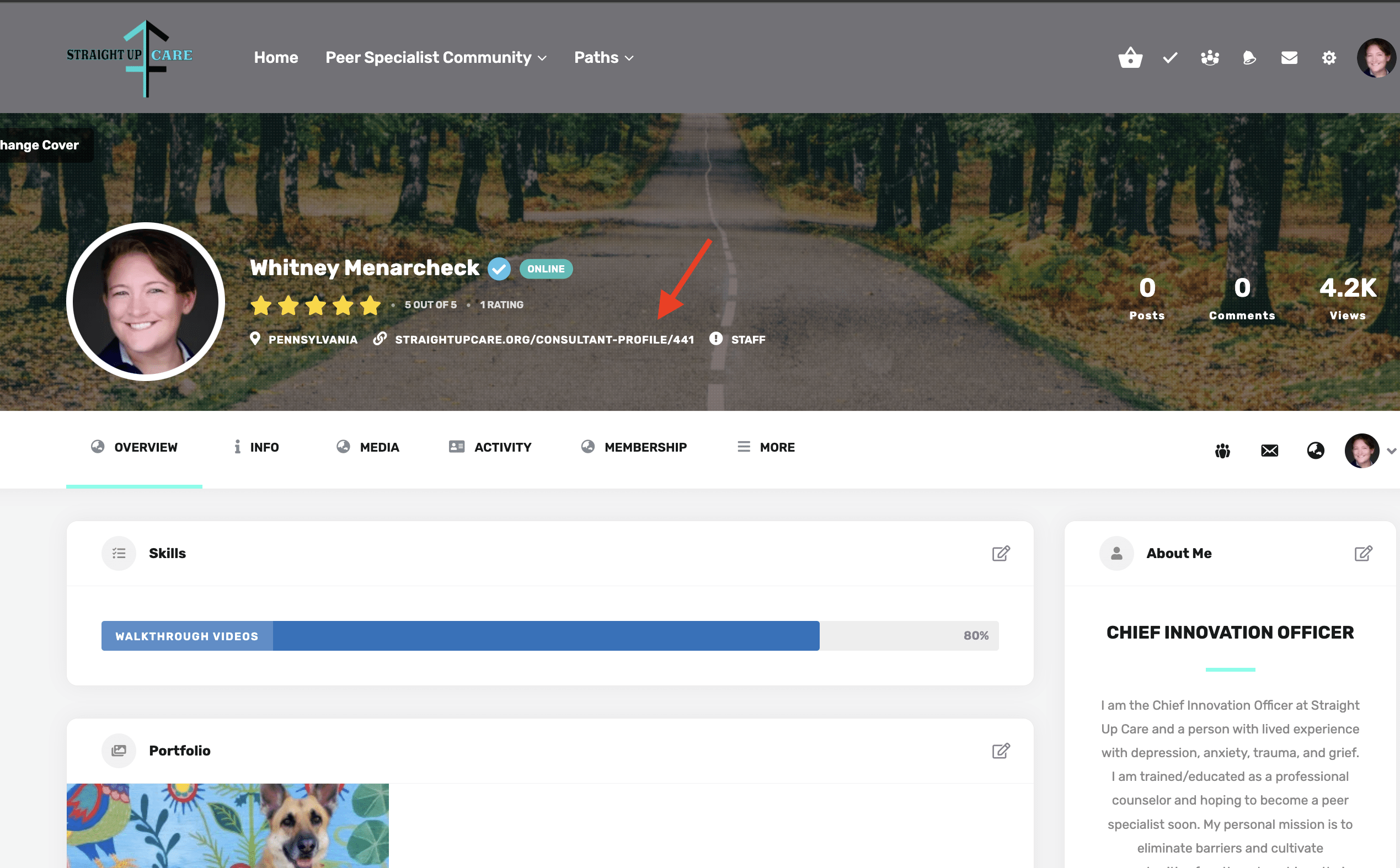 Your link is now in your banner...