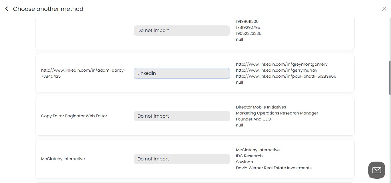 Proceed with mapping the remaining columns to the corresponding fields in SMS-iT.