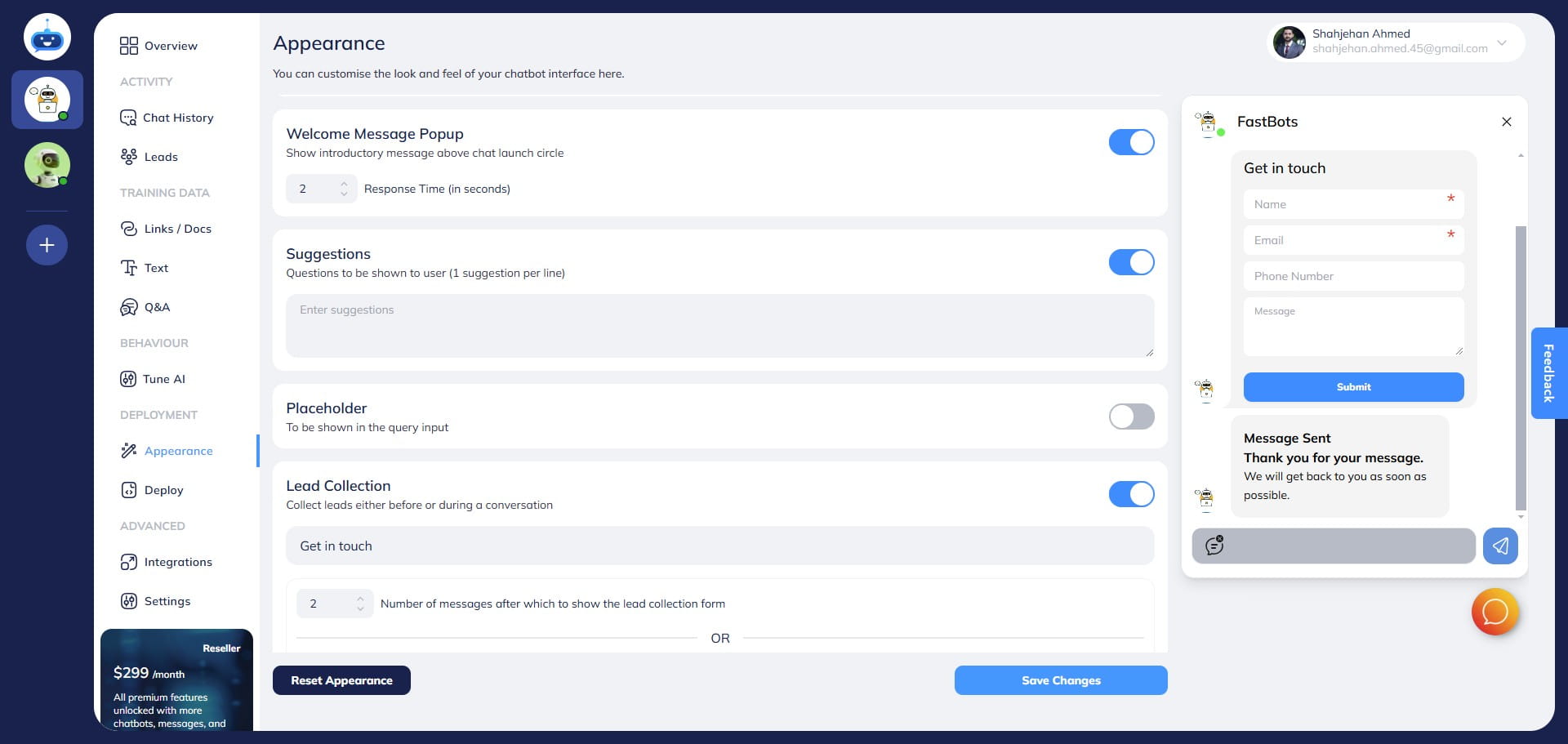 In this area, you can add the suggested questions. Only 1 suggestion should be added per line. For the next suggestion, use the next line.