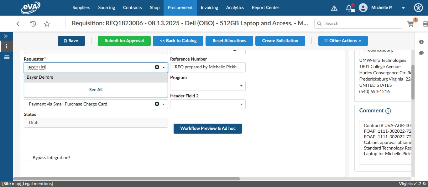 For this example we are going to use Dei Bayer.