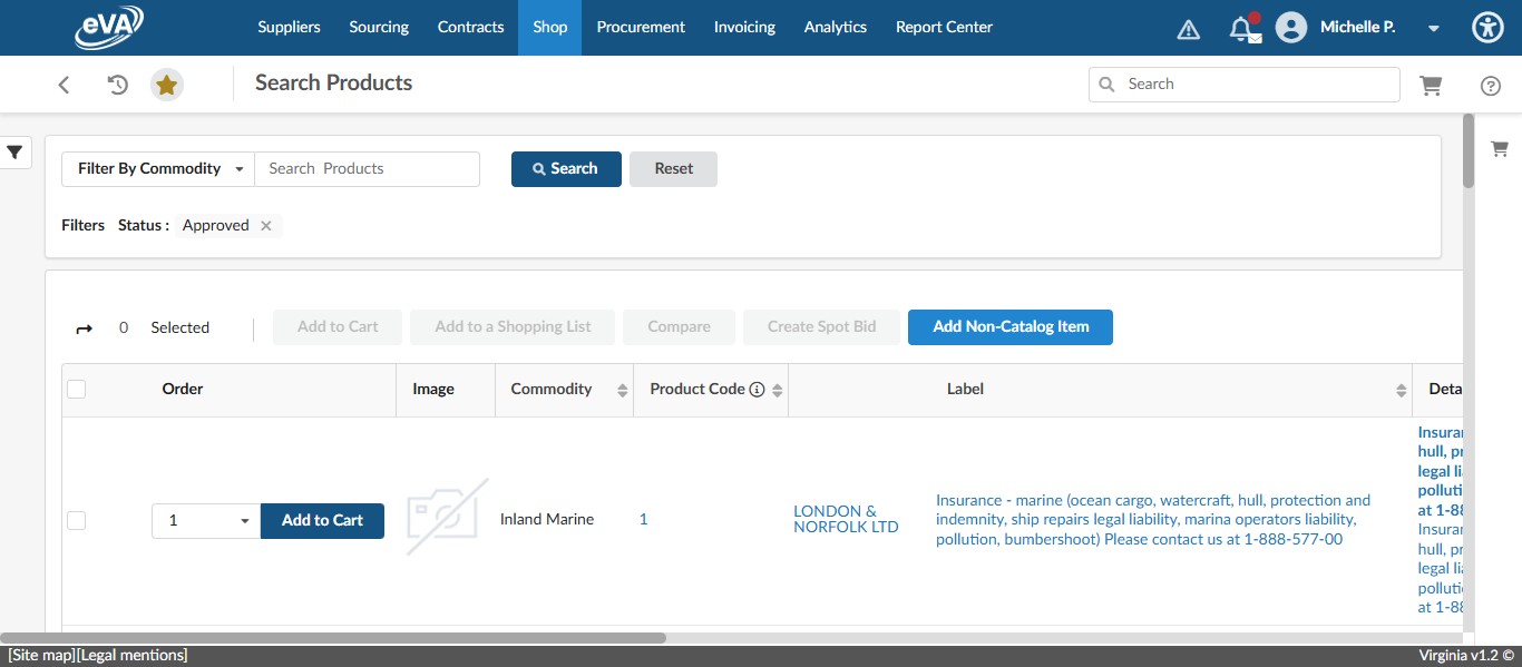 This guide assumes that you have favorited the supplier catalog pages that you use. To reach the correct catalog to your favorited catalog supplier, click on the Star.