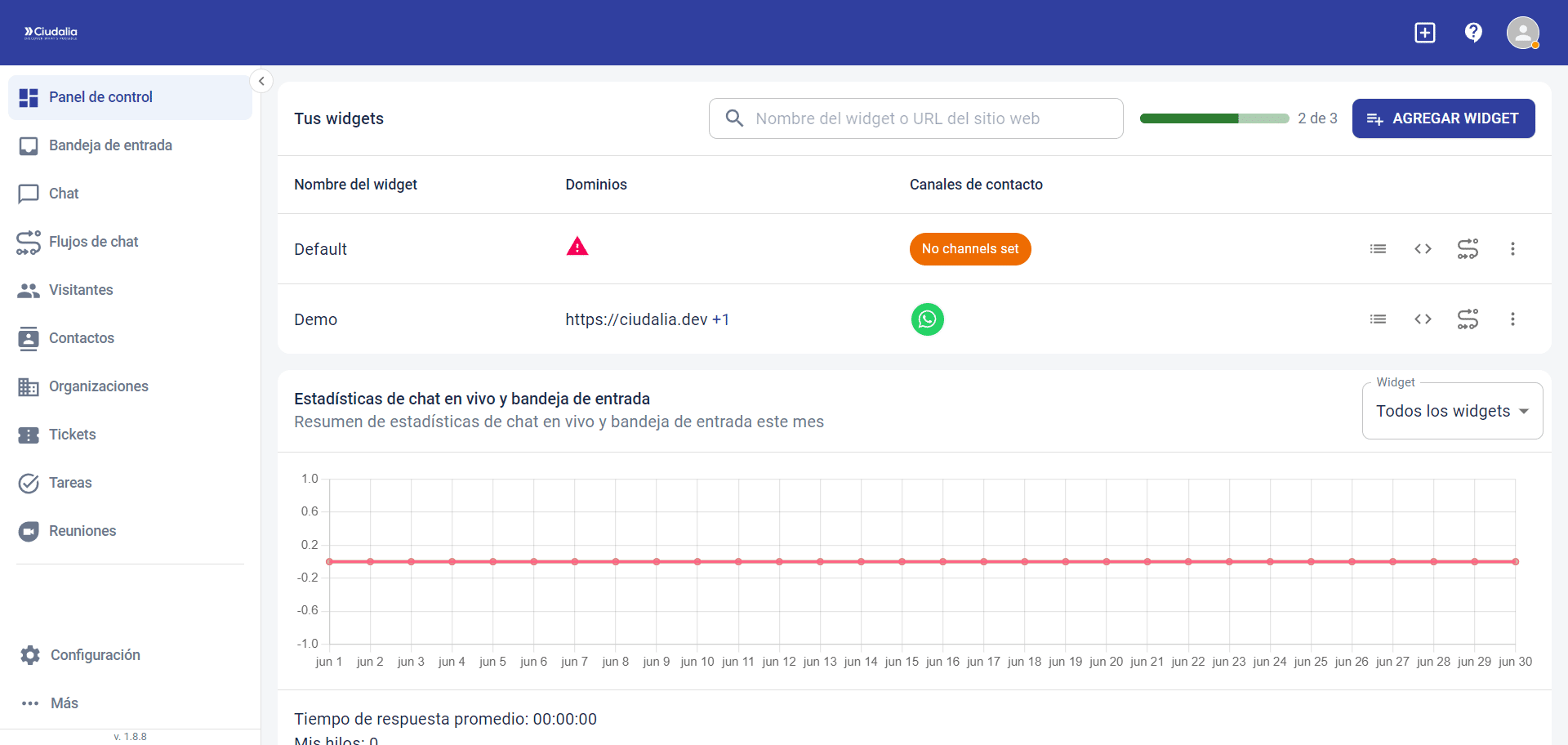 Selecciona la opción de **Configuración**