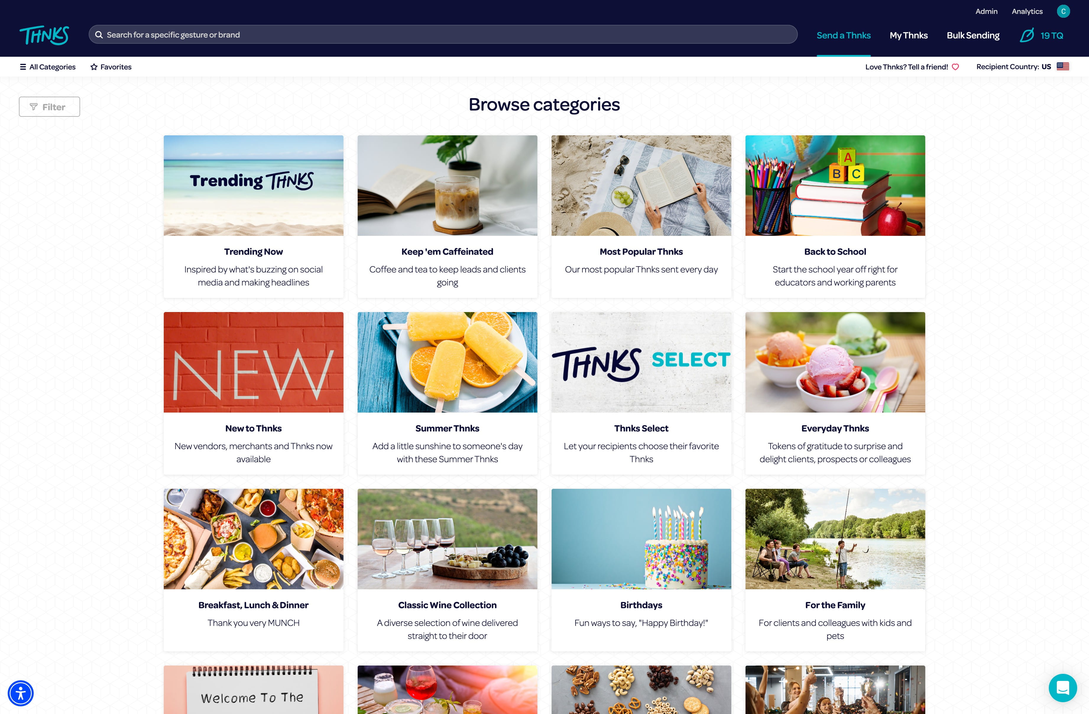 Click on "Admin" in the top right corner of your screen.
