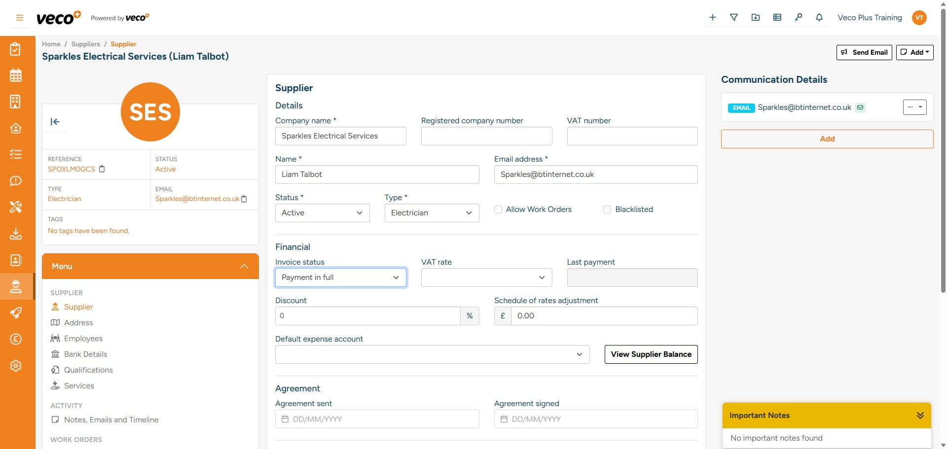 Please enter the required information – this includes the ‘Invoice Status’ 