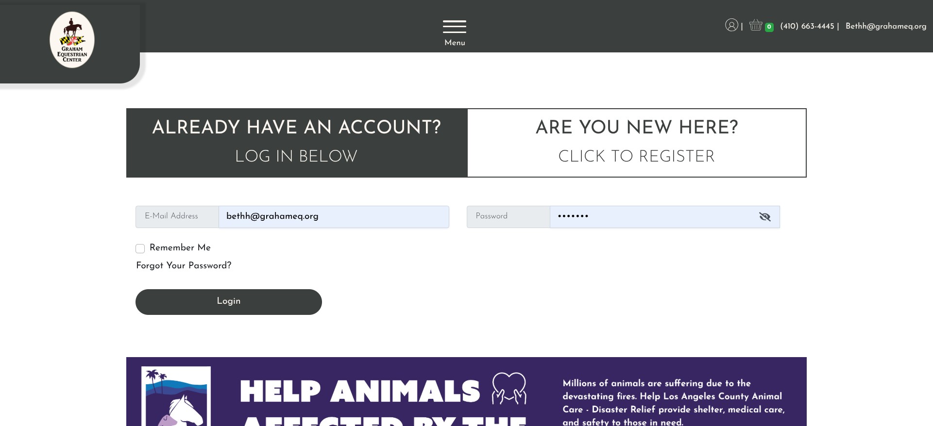 Click on "CLICK TO REGISTER"