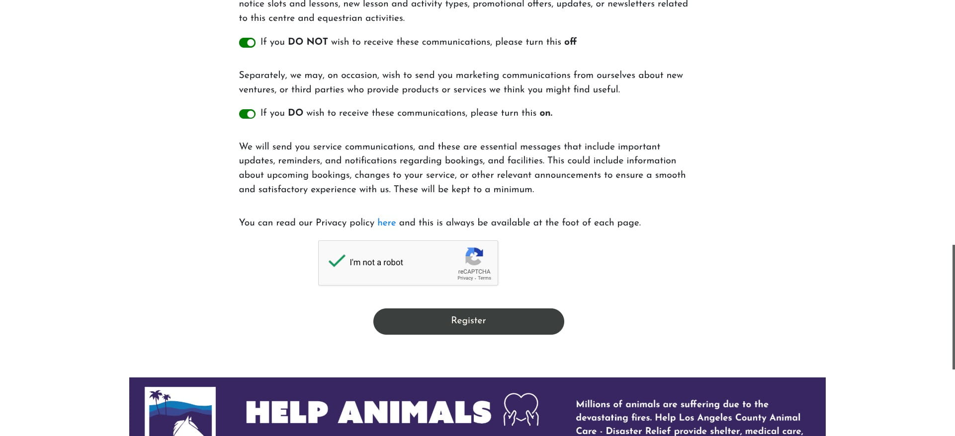 Click on "Register"