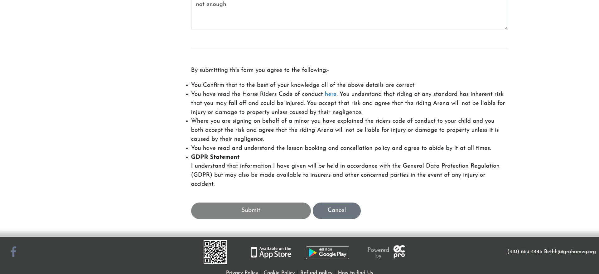 Click on "Submit"