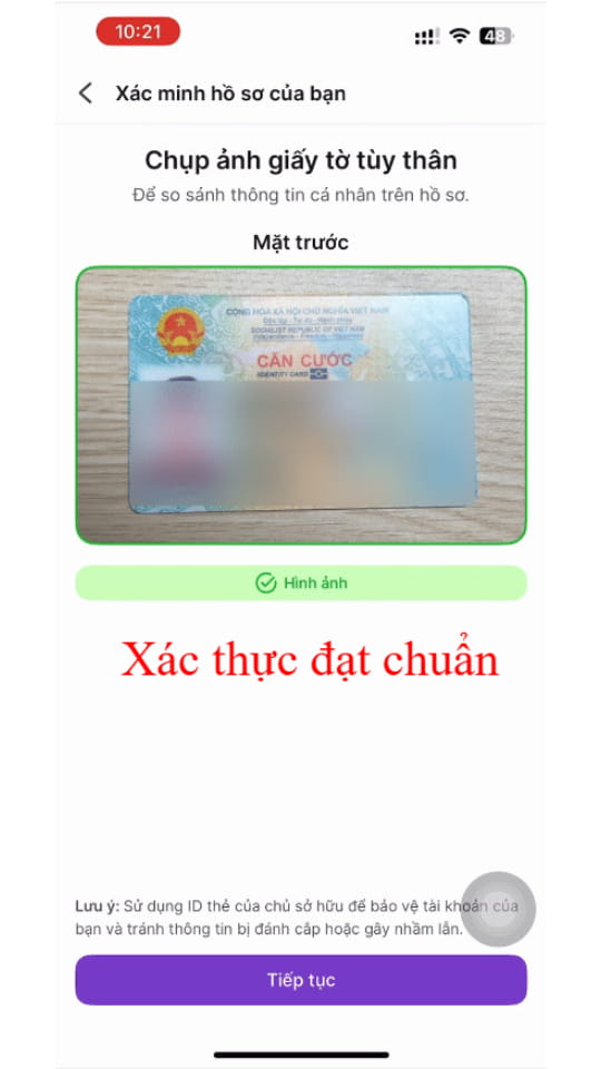 Xác thực hình ảnh đạt chuẩn