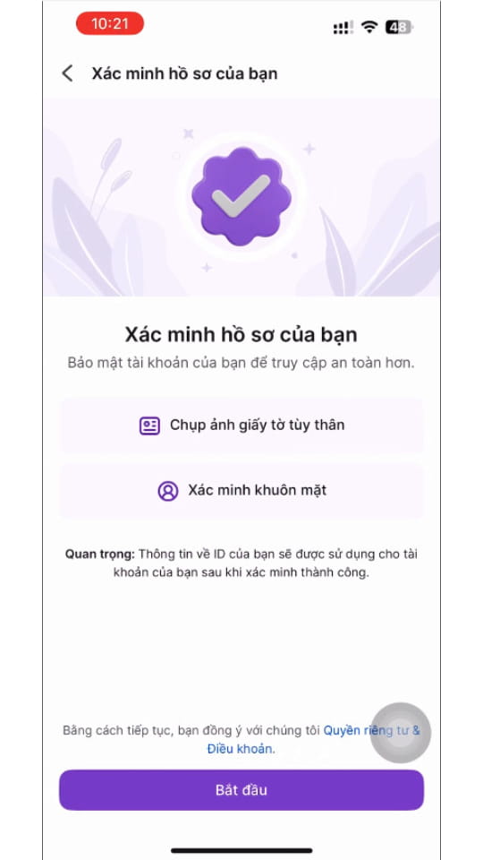 Bước 2 - Đọc hướng dẫn sơ bộ - Chọn bắt đầu