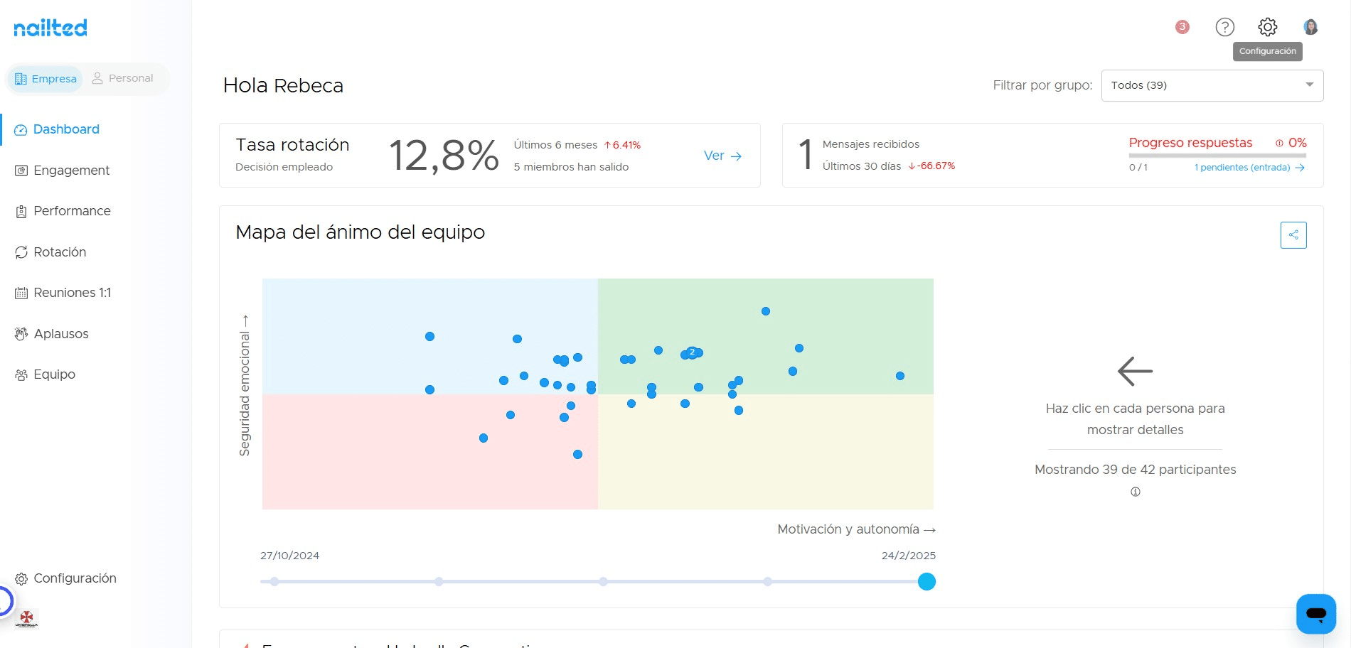 Accede a tu sección de Configuración