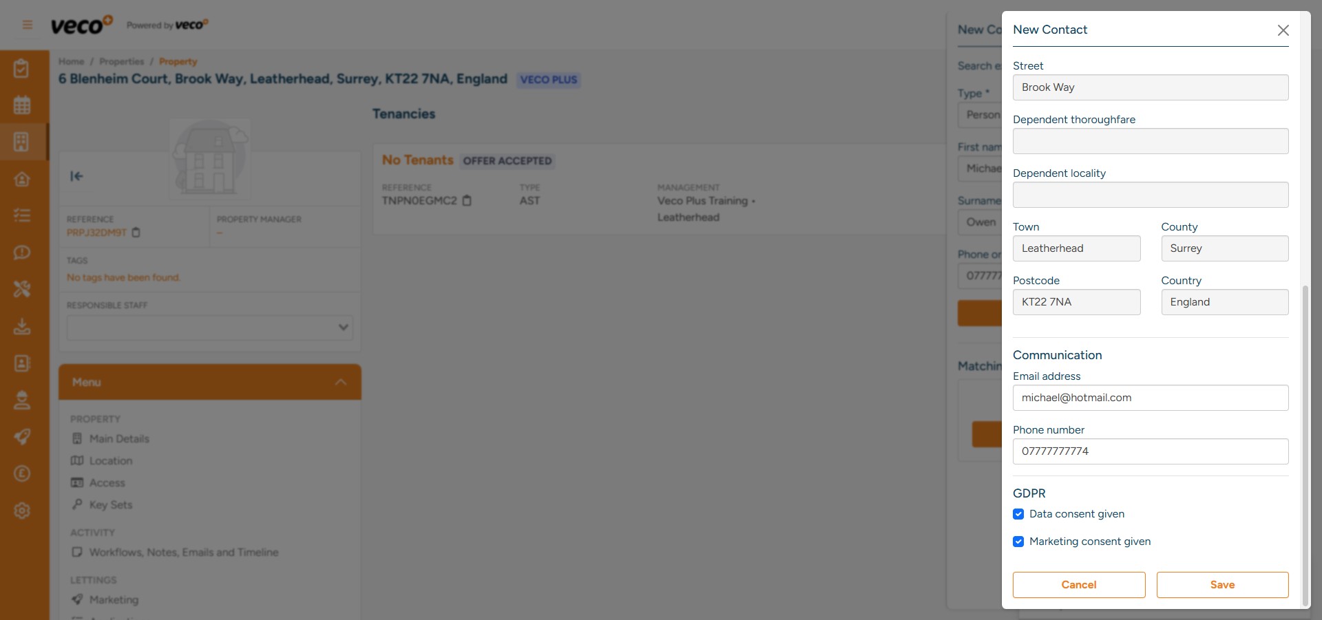Enter the details and select 'Save' 
