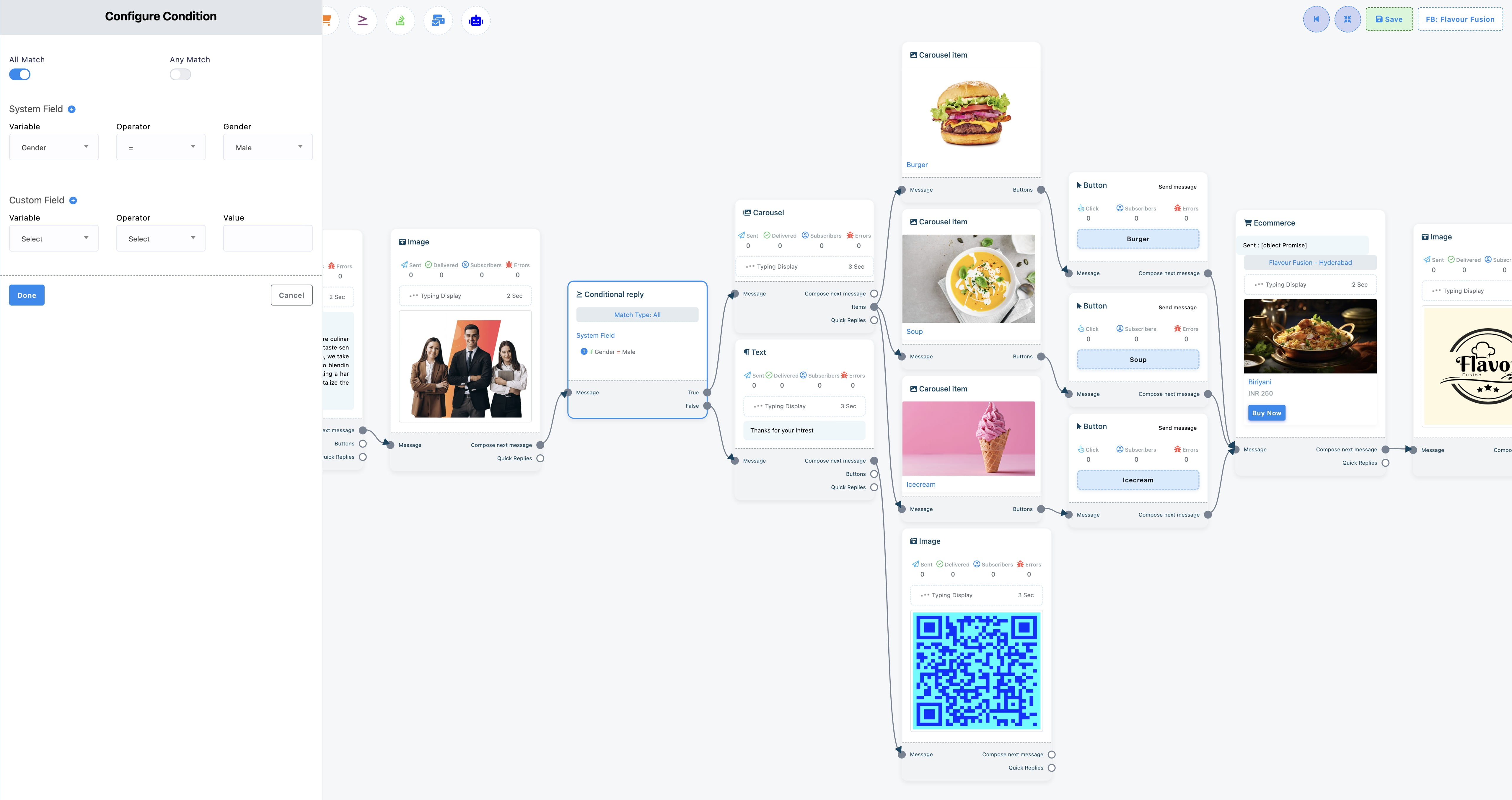 The conditional reply 🎯 functionality is an advanced feature that allows you to customize interactions based on specific conditions, enhancing your ability to tailor responses to your leads or business needs. 