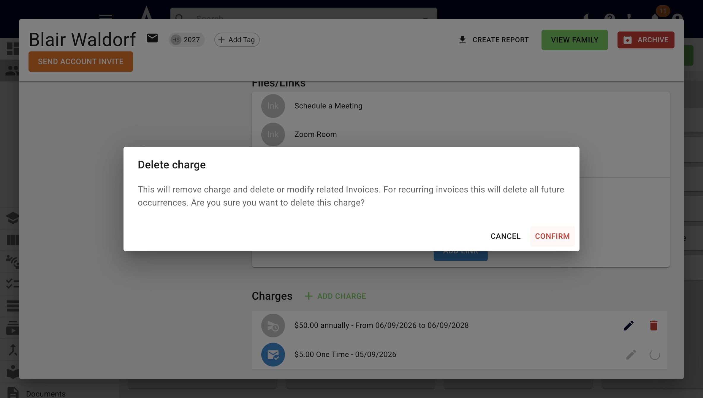 Click on **Confirm t**o verify your request. 