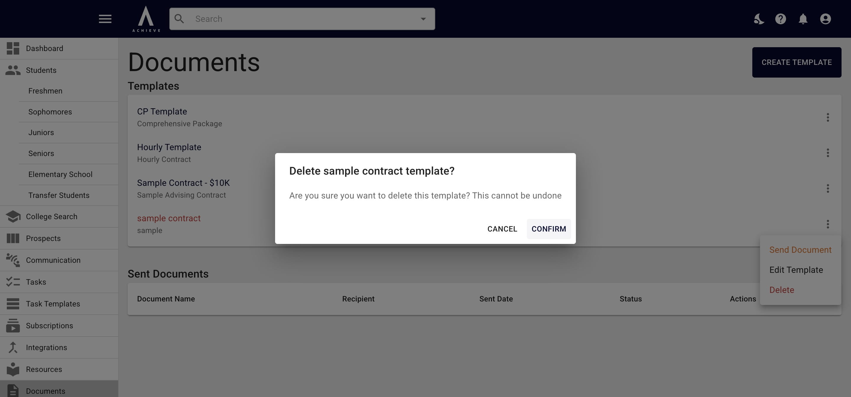 Then click on **Confirm.** 