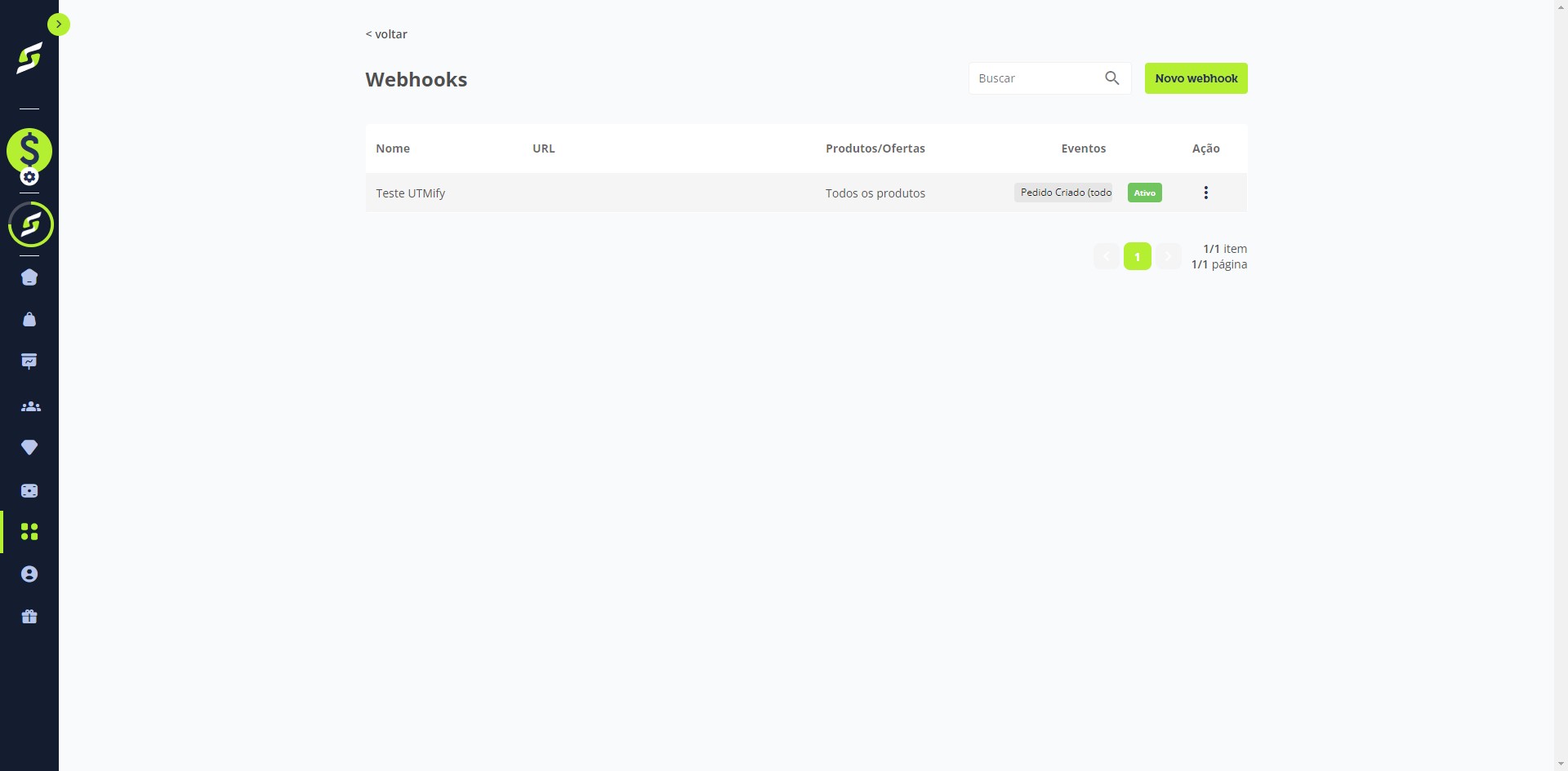 Pronto! 🐉
Agora os eventos configurados já serão enviados automaticamente para a UTMify.