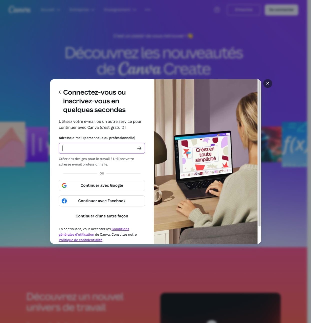 Saisissez votre adresse email.