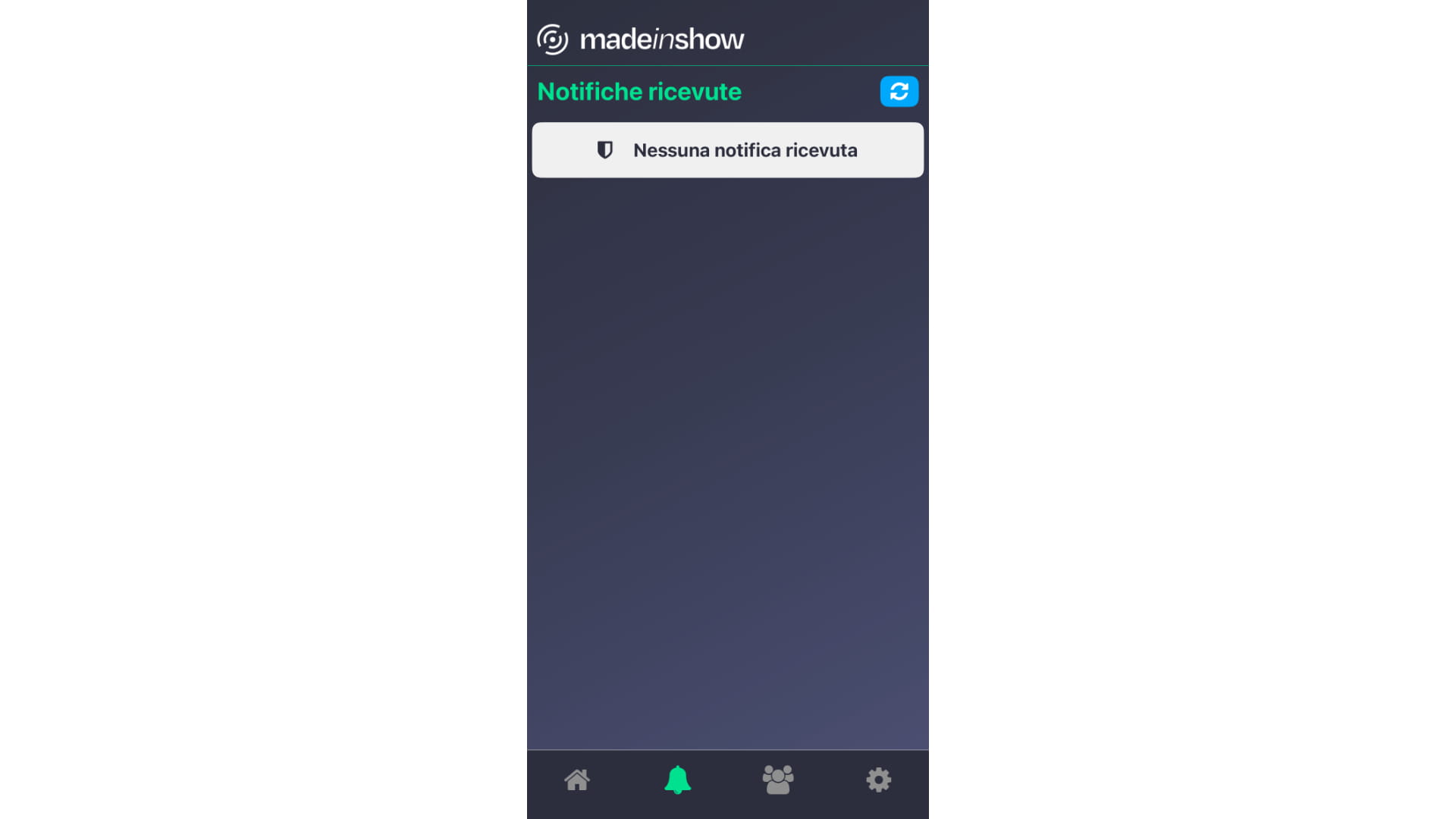 Nella schermata "**Notifiche**" saranno raggruppate tutte le notifiche derivanti le installazioni associate