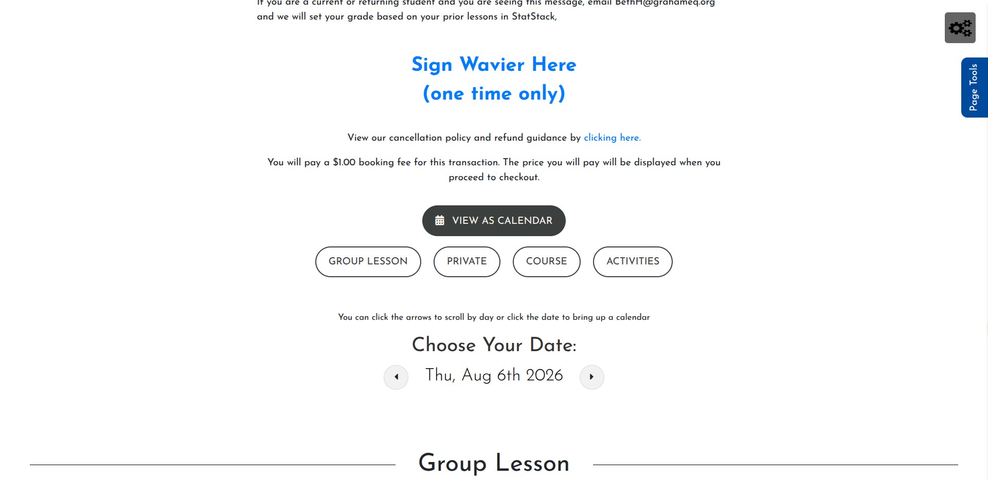 Click View as Calendar