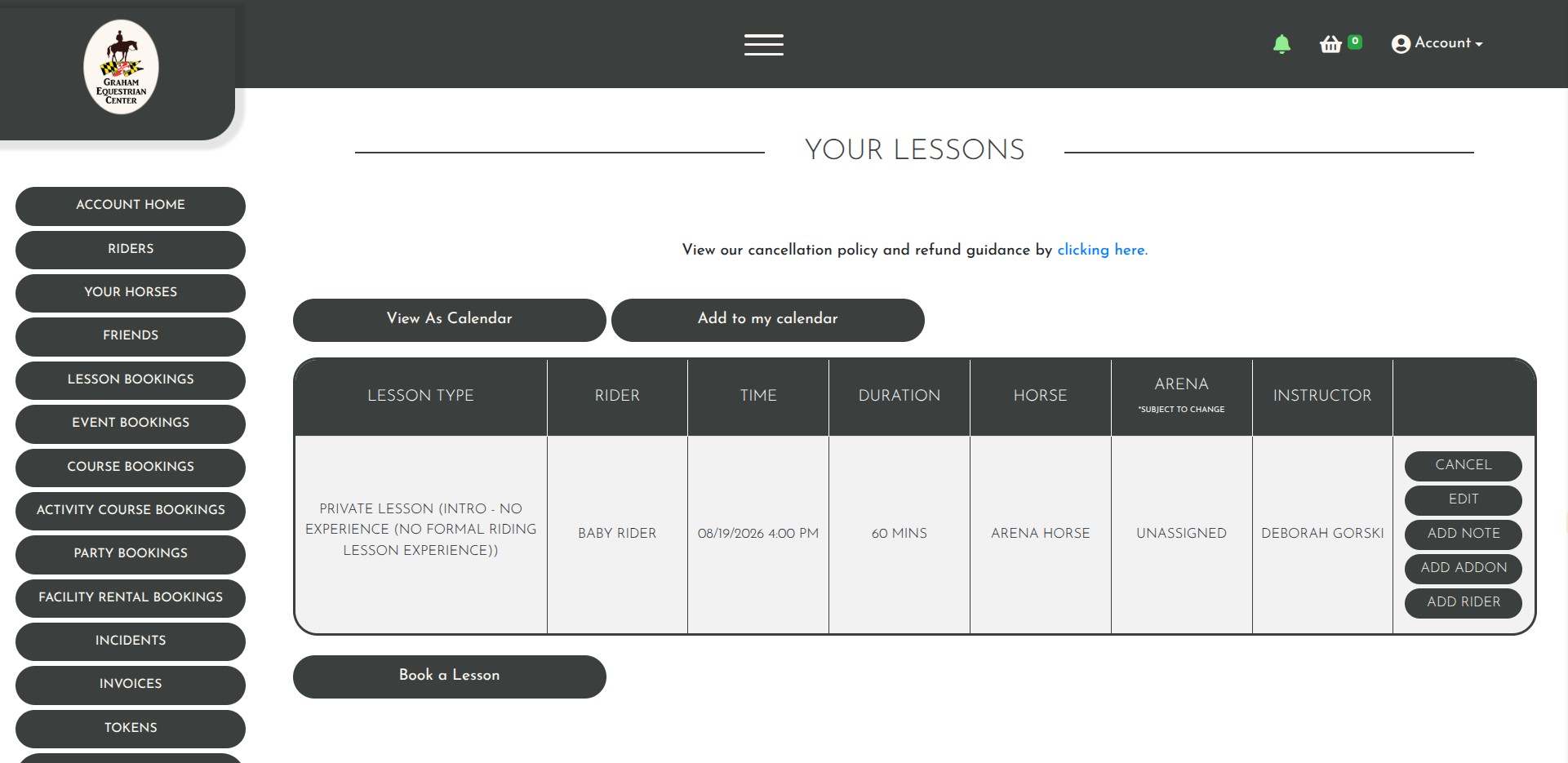 If you ever get lost navigating the system, click the GEC Logo in the top left, and it will take you to the main page.