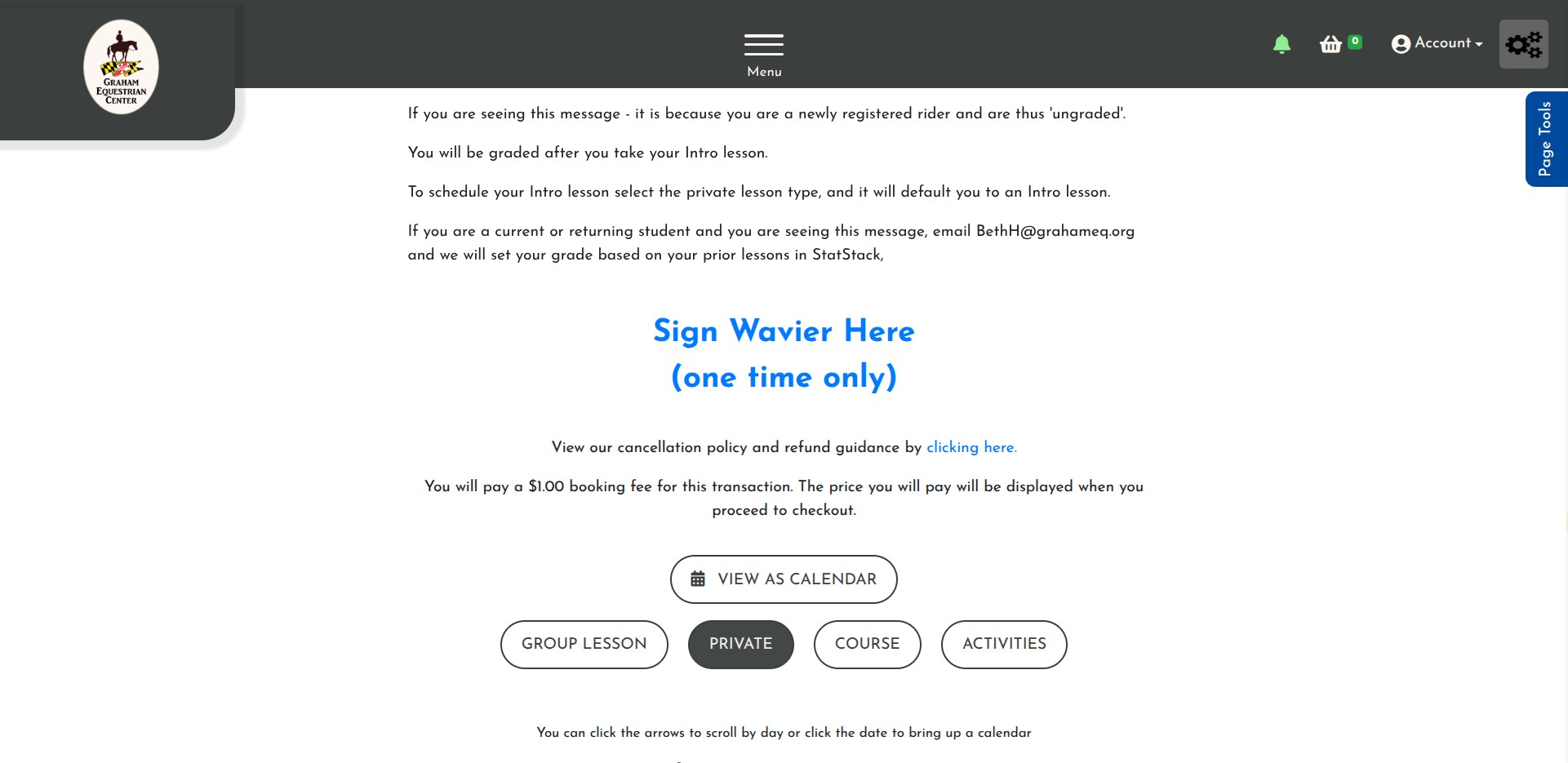 Click on "Private"