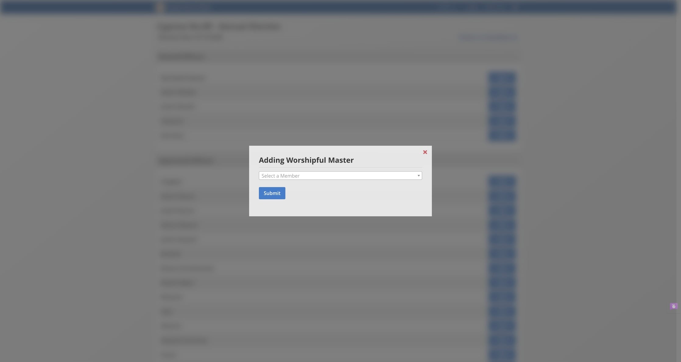 Click on "Select a Member" and select the name of the member from the list