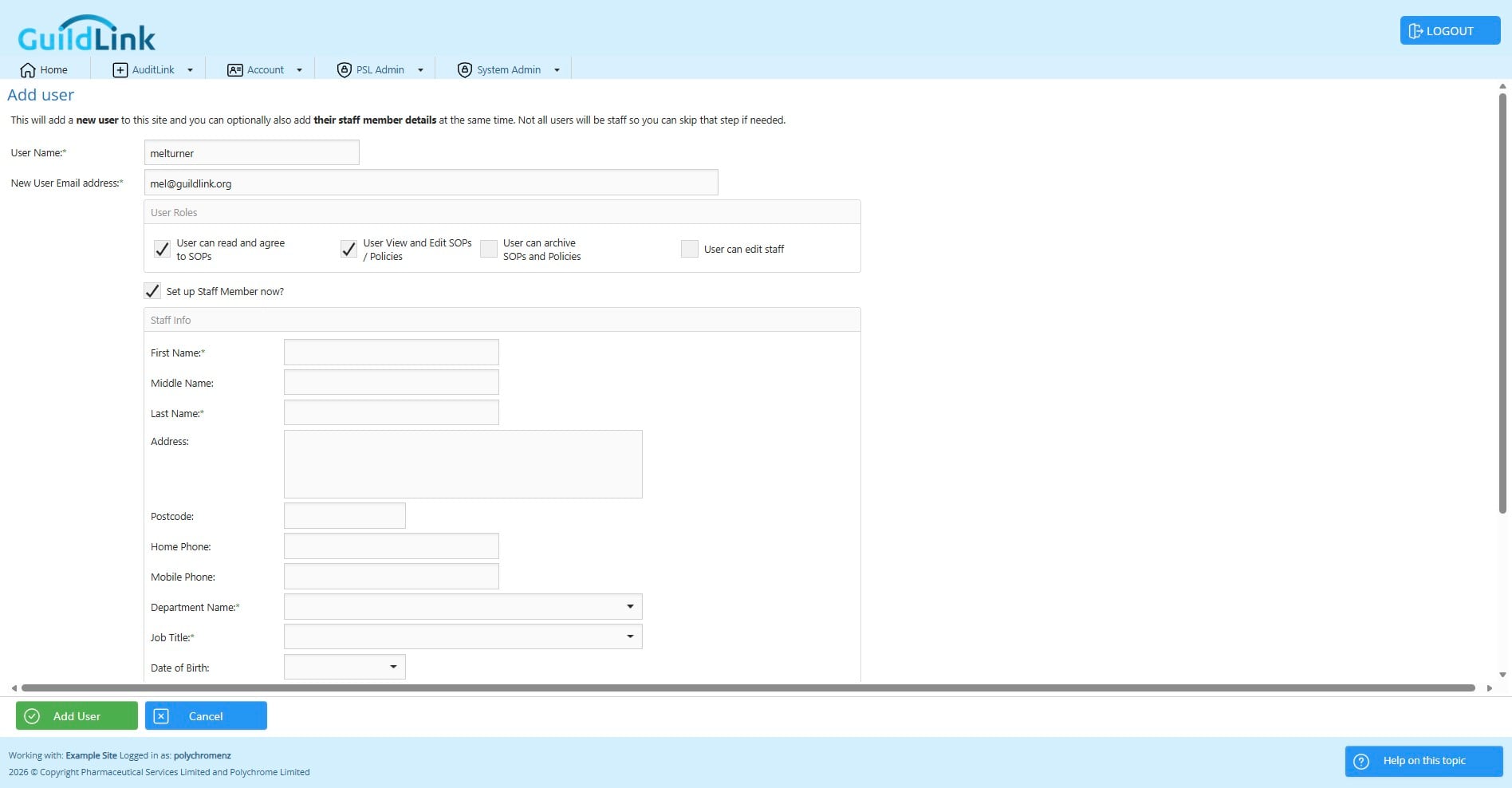 Click on "User can archive SOPs and Policies"