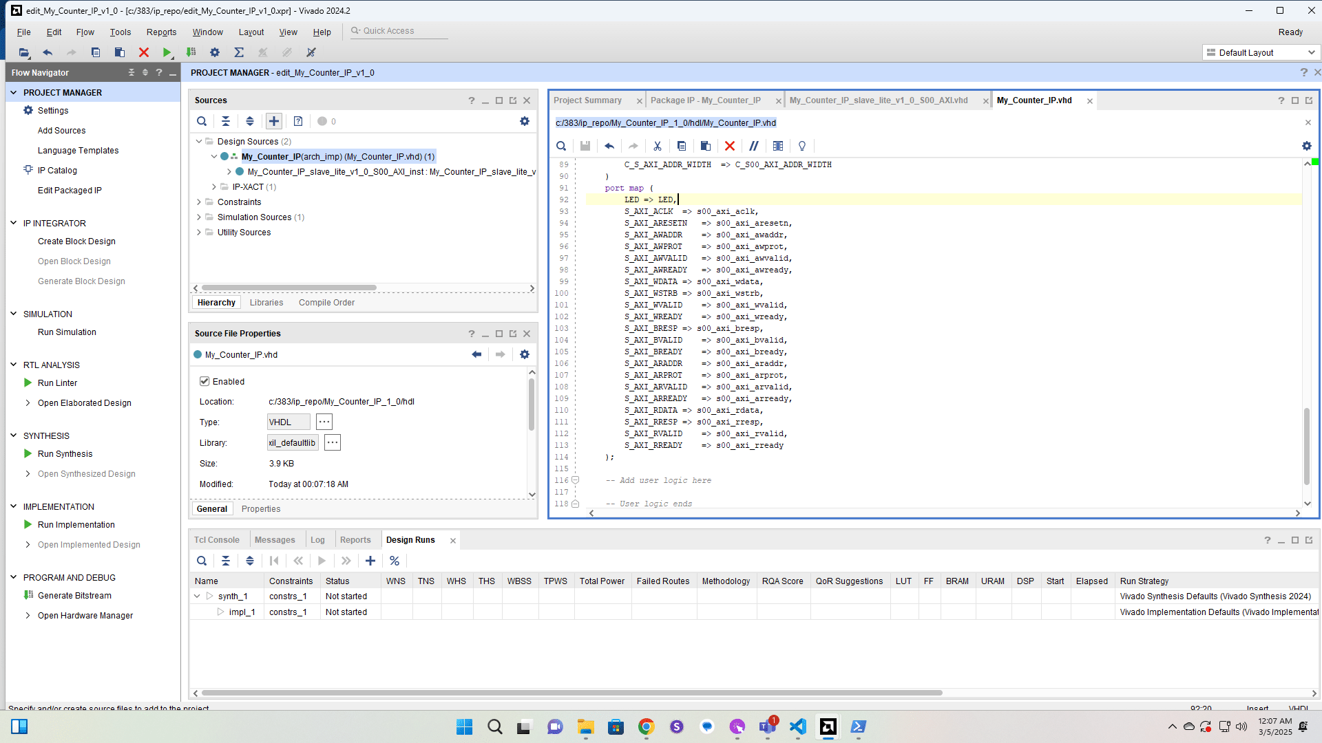 Add the design file for the counter.