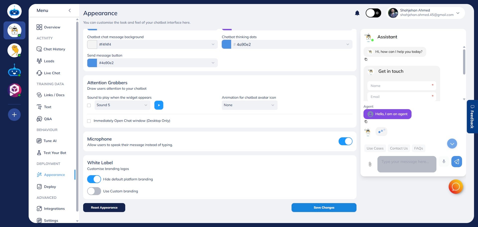 Click on the "Save Changes" button to apply the configuration
