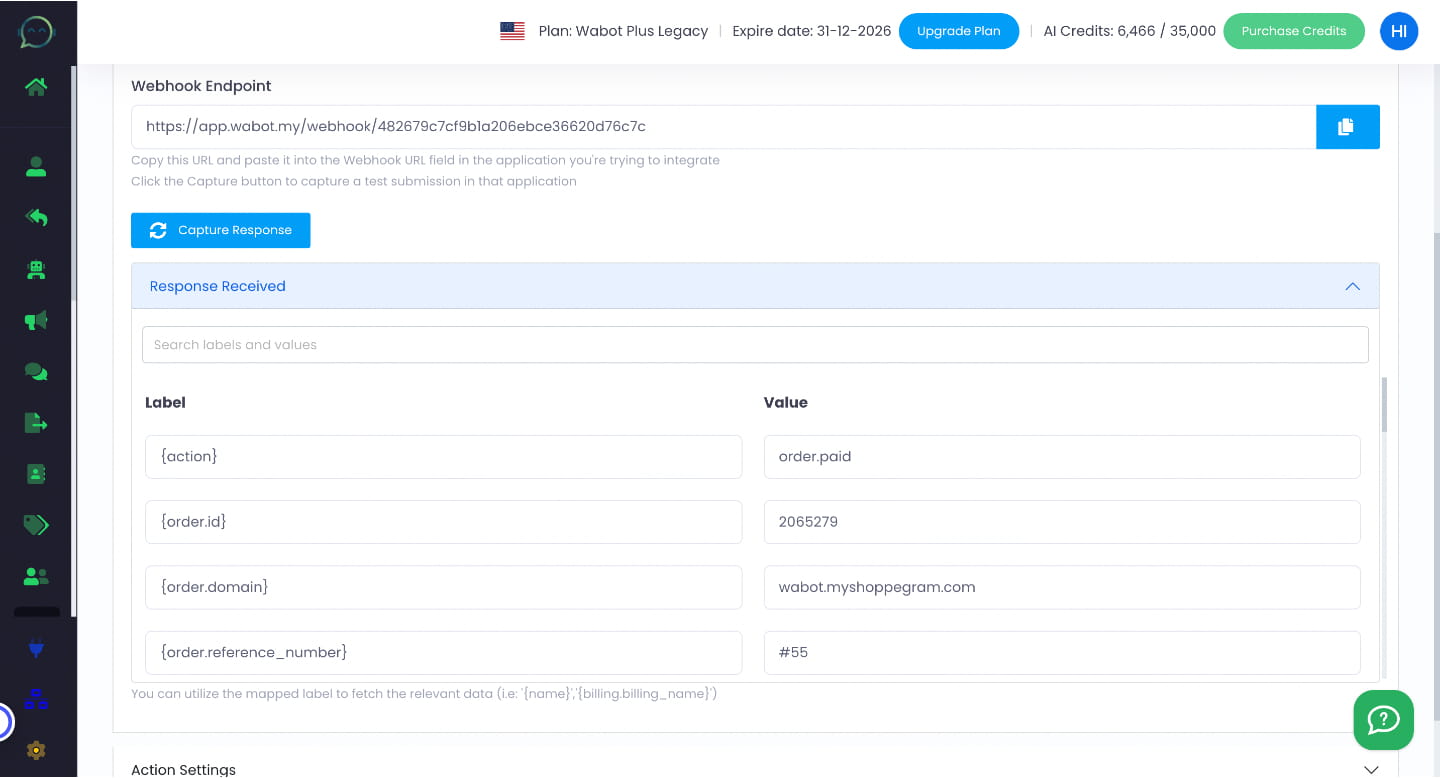 You can mention any information about the customer using the label here. You can search the label or simply scroll down to the bottom
