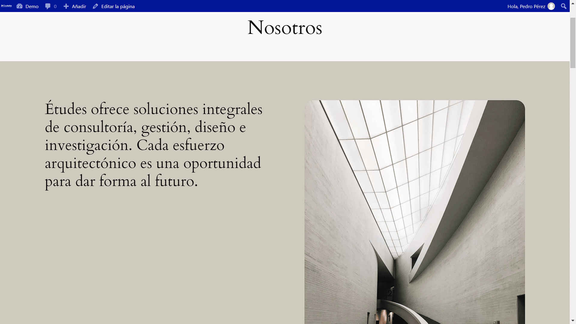 **Listo**, los cambios realizados estarán publicados en tu web