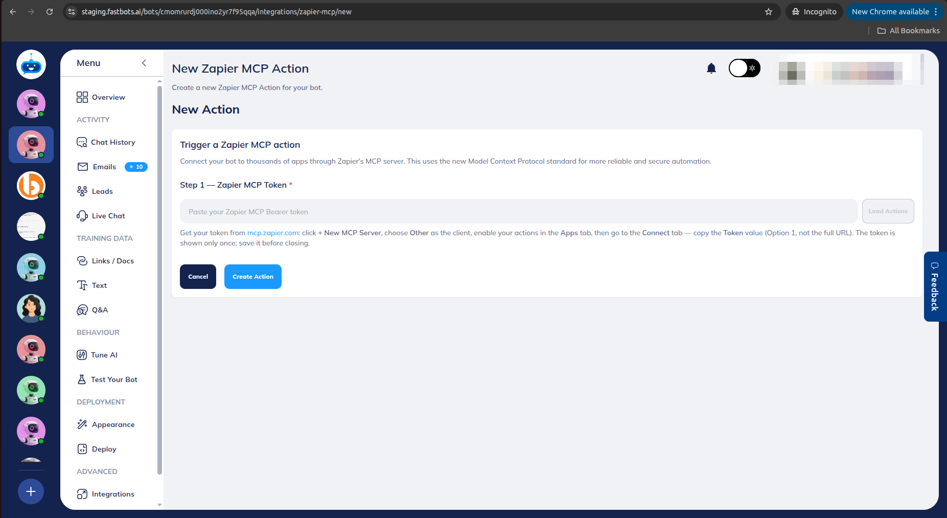 Click on the [mcp.zapier.com](http://mcp.zapier.com)