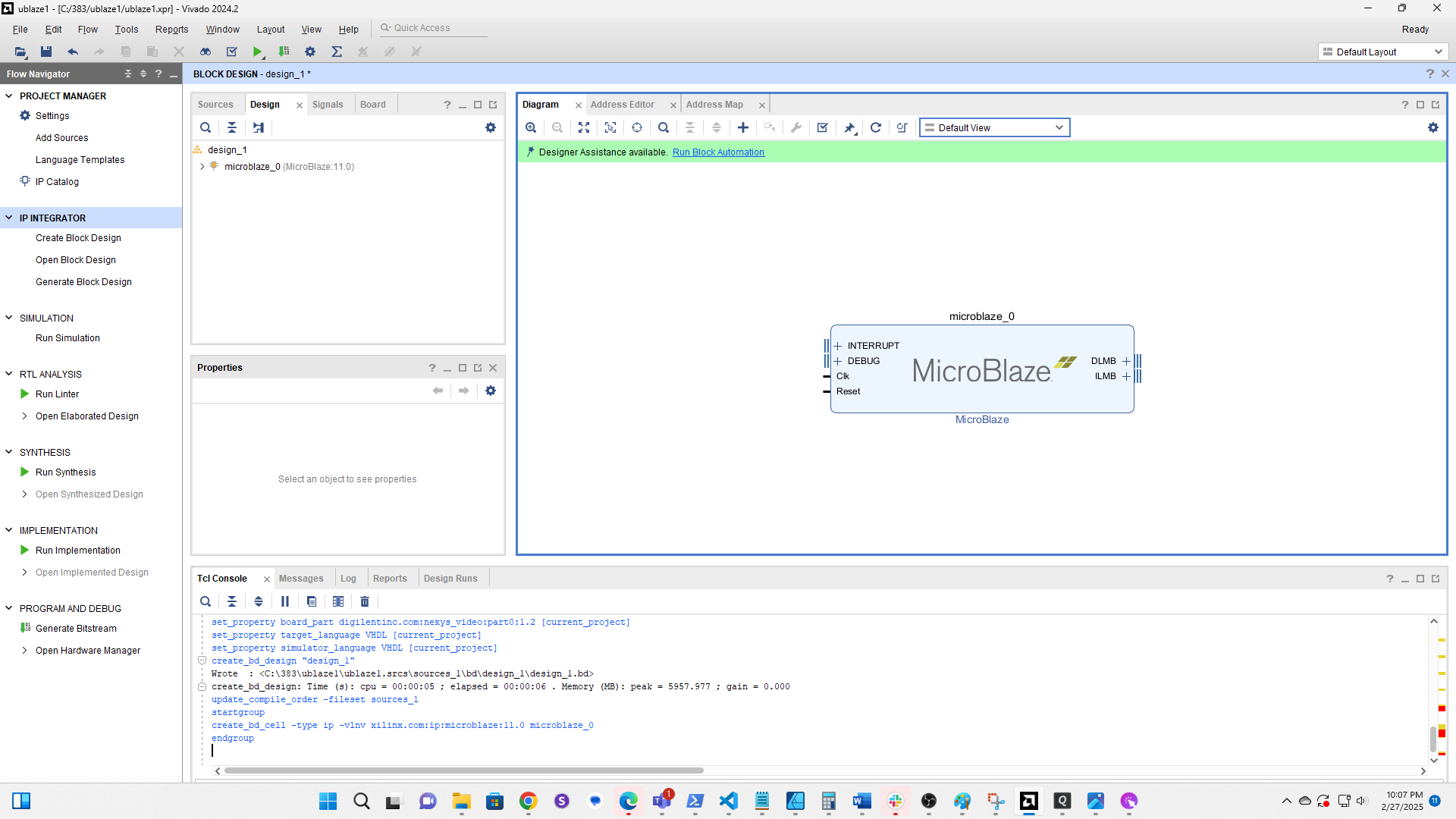 Click *Run Block Automation*