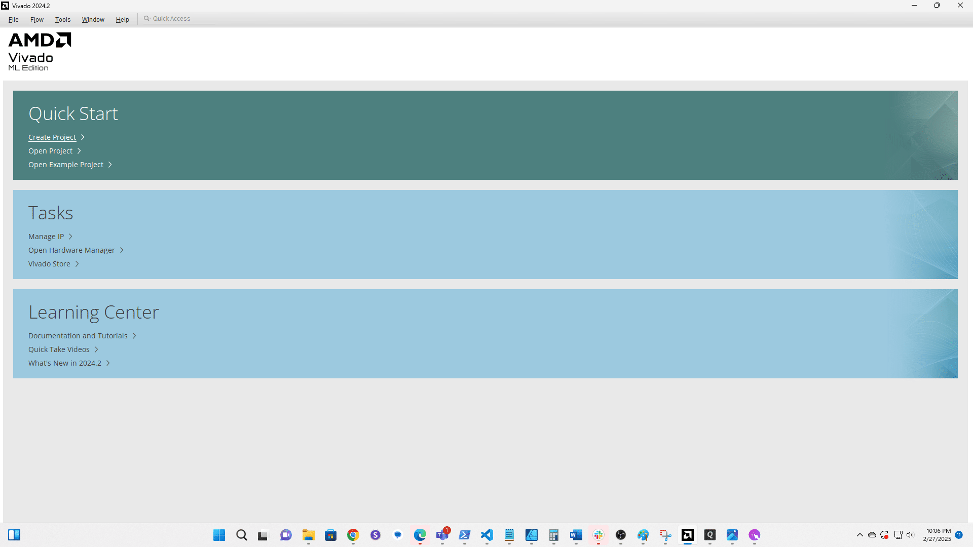 Create a New Project