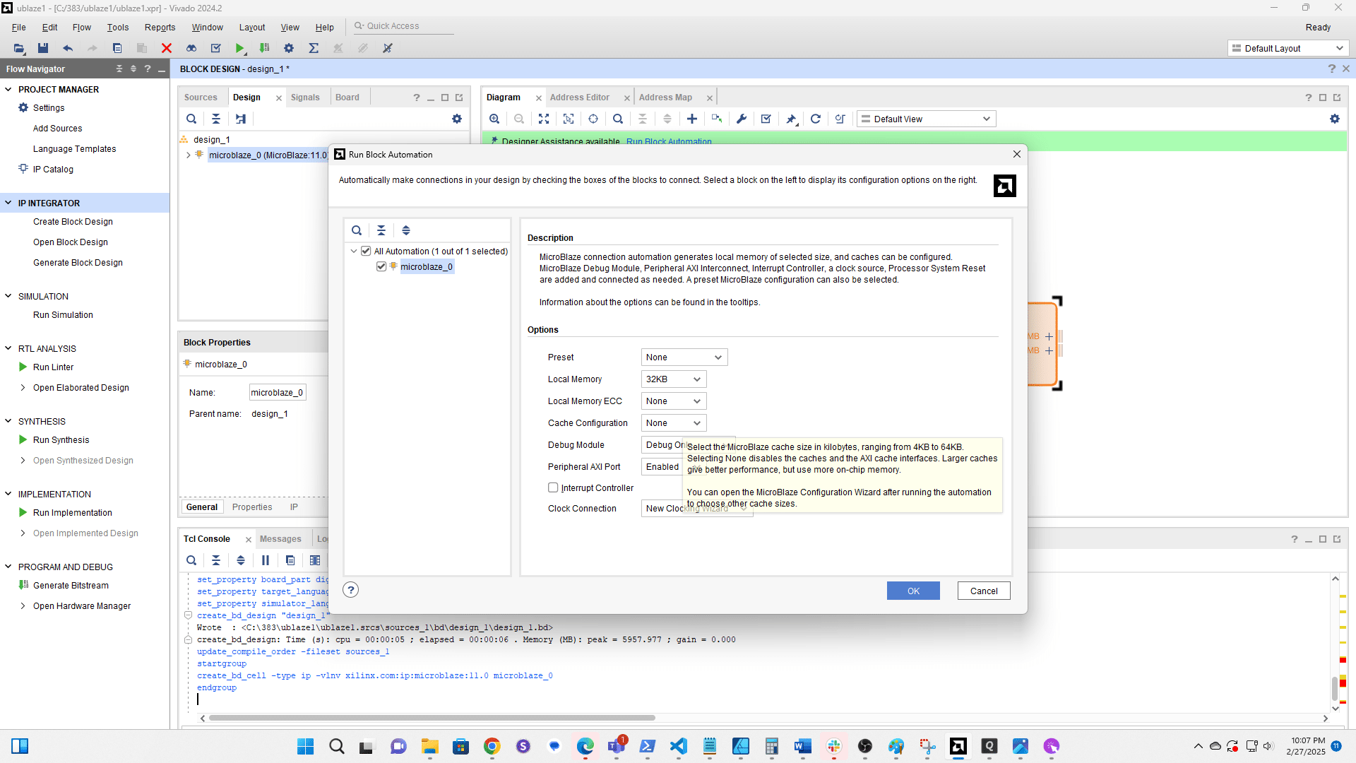 Change Cache Configuration to 16KB