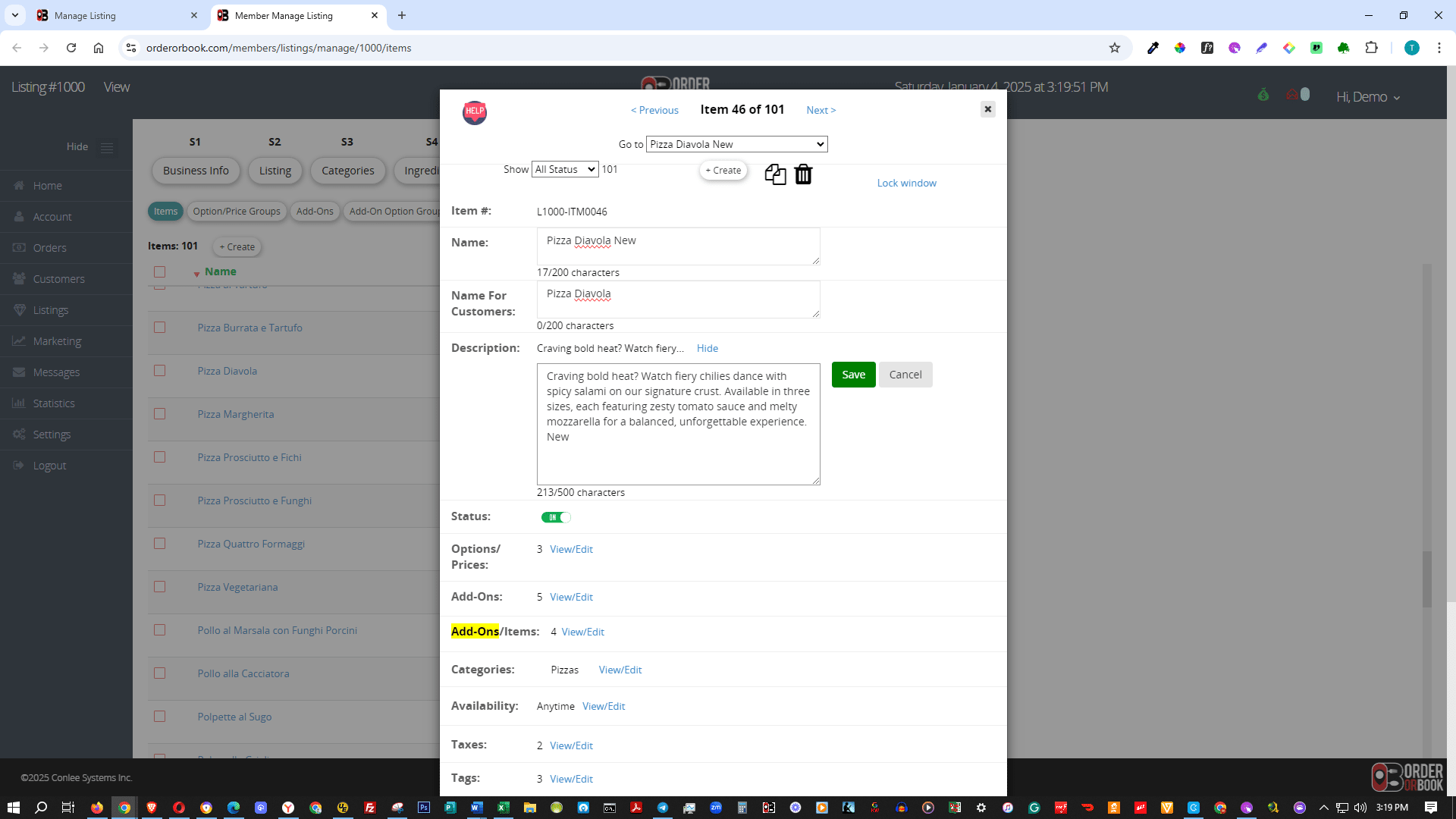 Click the Save button.