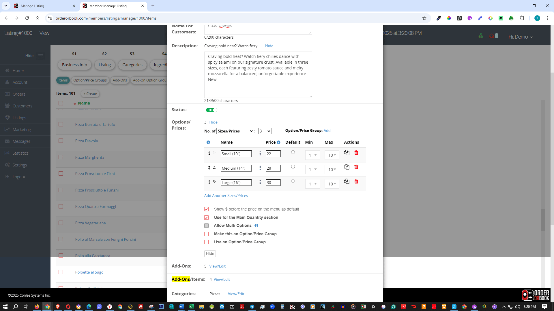 Select the price and enter whole numbers or numbers with up to two decimal places.